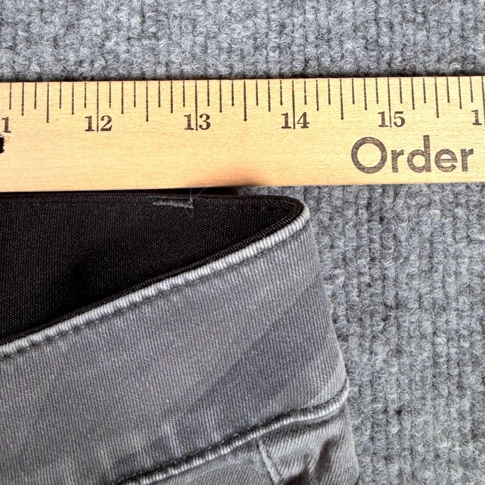 Vintage Democracy Ab Solution Camo Gray Skinny Ankle Zip Women's Pants Size 6 Slimming Size 28" / US 6 / IT 42 - 7 Thumbnail