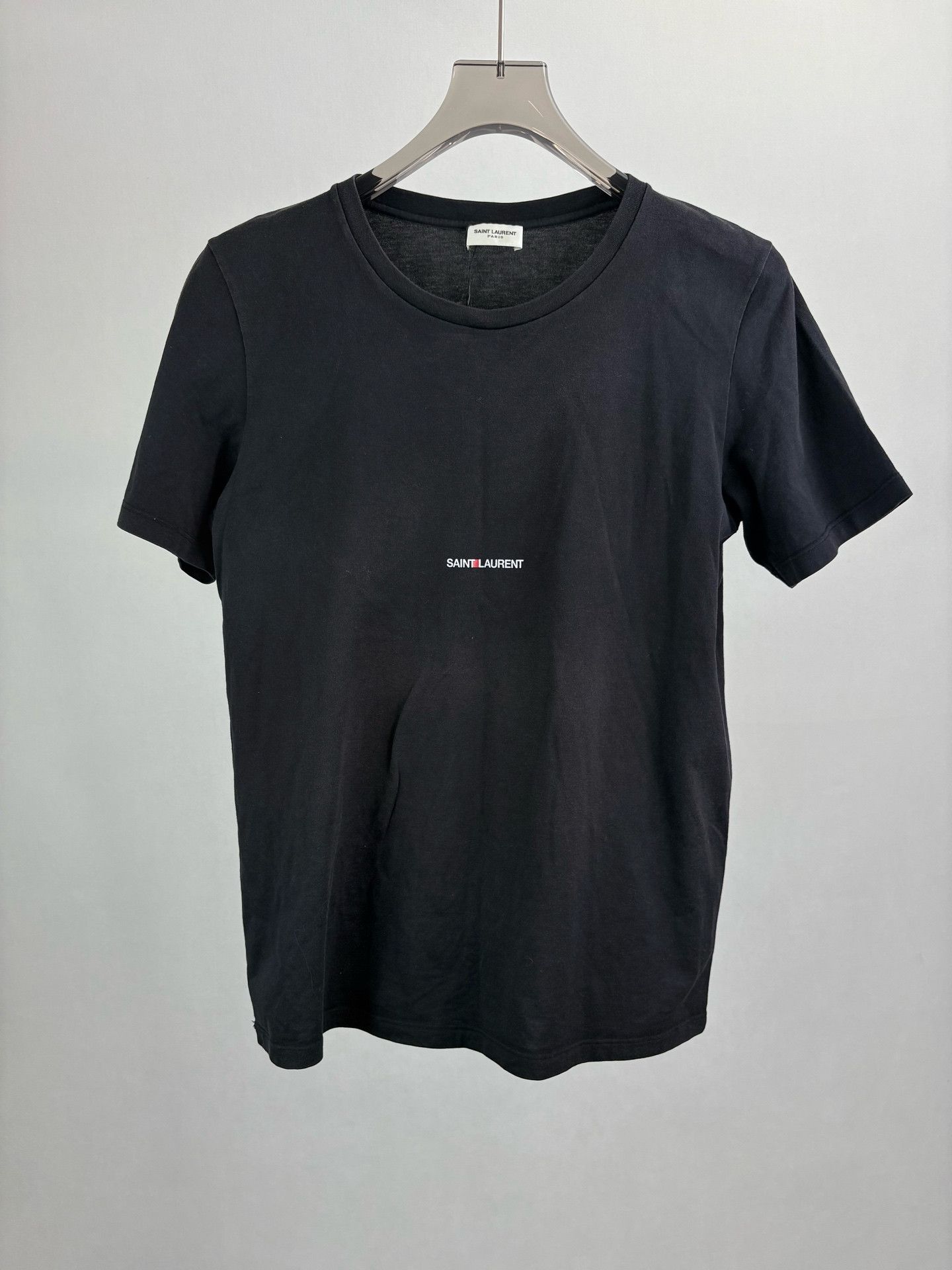 Saint Laurent Paris Saint Laurent Small Logo T-Shirt Black Size M Size US M / EU 48-50 / 2 - 1 Thumbnail