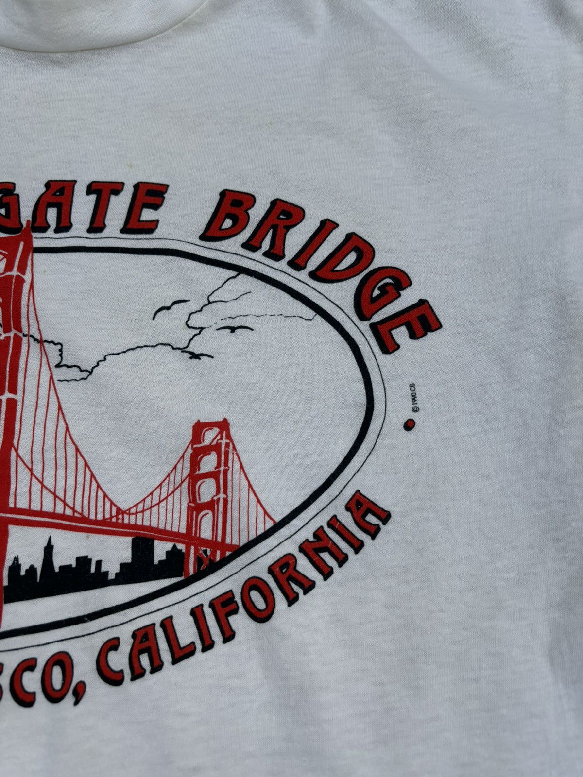 Japanese Brand × Vintage Vintage 1990 Golden Gate Bridge Graphic Tee Size US L / EU 52-54 / 3 - 6 Thumbnail