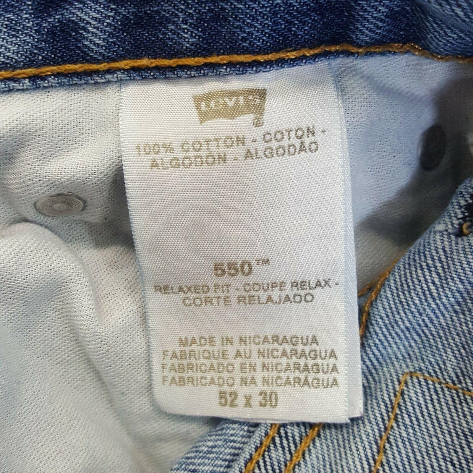 Levi's Levi 52x30 Blue Jeans Pants Denim Jean Zipper Fly Relaxed Fi Size US 44 / EU 60 - 6 Thumbnail
