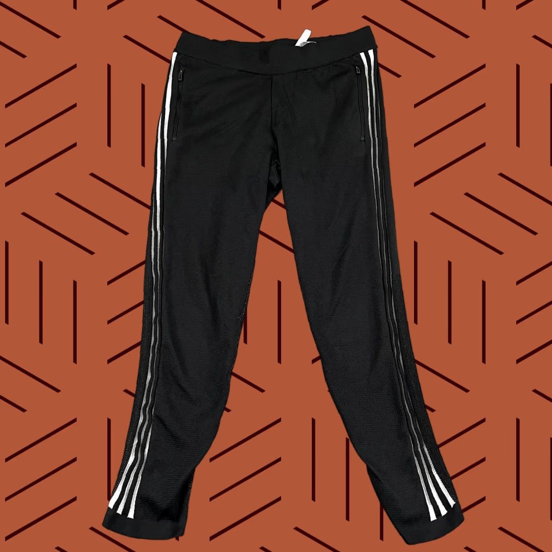 Adidas ADIDAS Pants Womens M ID Stryker Black White Knit Track Soccer CF0333 Size 32" / US 10 / IT 46 - 1 Thumbnail