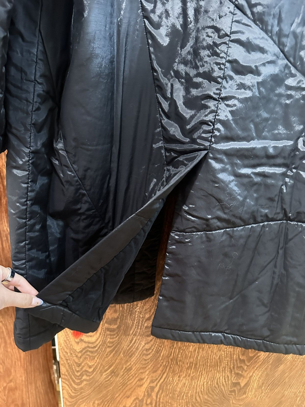 Acne Studios Acne Studios Oliber Quilted Long Coat Black Heart Buttons Size US L / EU 52-54 / 3 - 6 Thumbnail