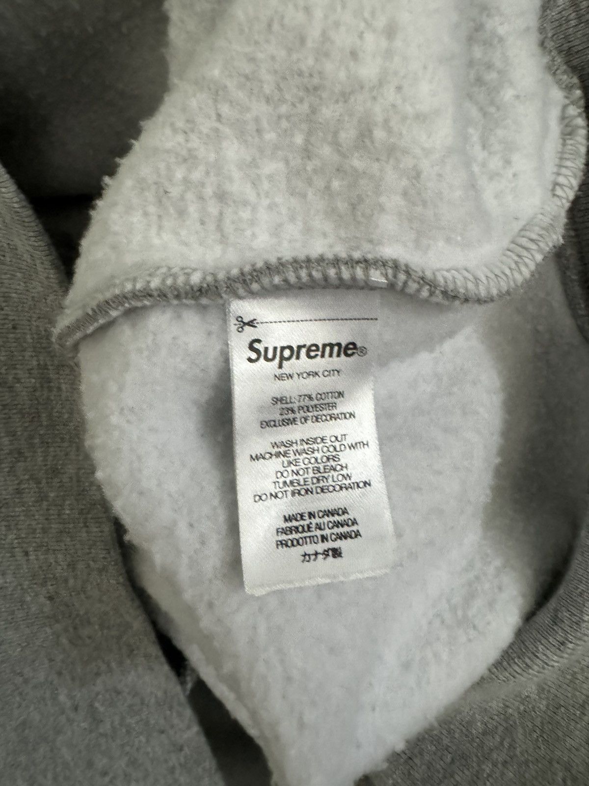 Supreme Supreme S logo hoodie grey Size US L / EU 52-54 / 3 - 7 Thumbnail