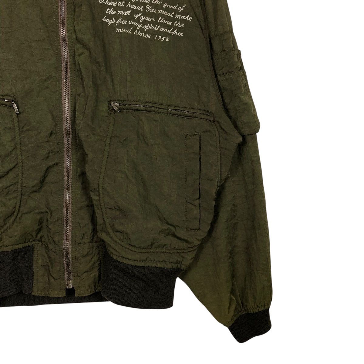 Japanese Brand 🔥VINTAGE BOMBER JACKET PARACHUTE DESIGN ISSEY MIYAKE Size US L / EU 52-54 / 3 - 7 Thumbnail