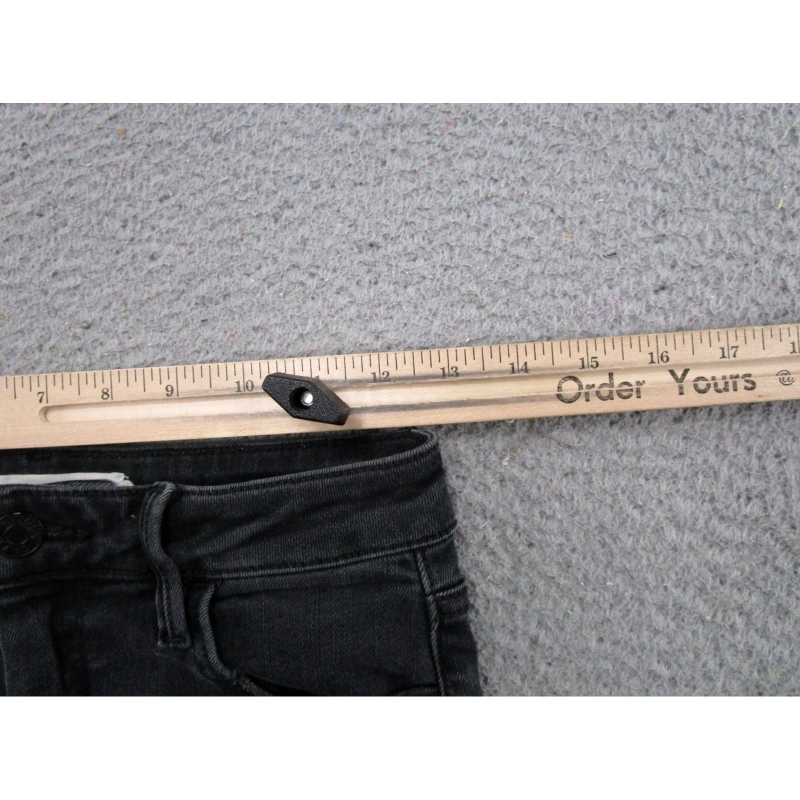 Vintage Hidden Jeans Skinny Distressed Black Stretch Denim Raw Hem Womens Size 27 Size 27" / US 4 / IT 40 - 6 Thumbnail