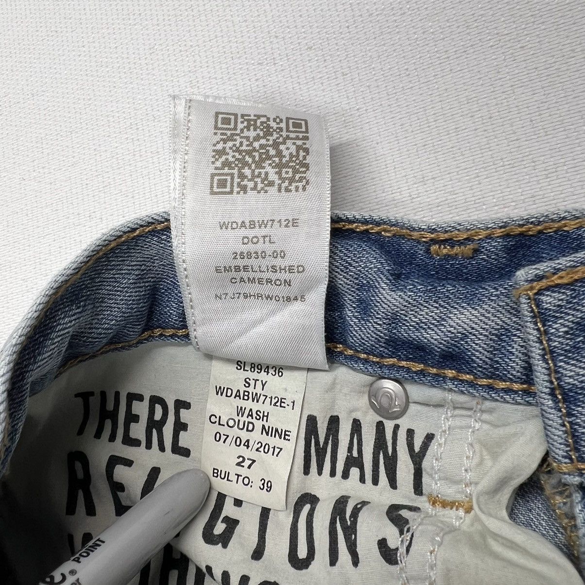 True Religion True Religion Jeans Blue Cameron Slim Boyfriend Grommet Size 27" / US 4 / IT 40 - 13 Thumbnail