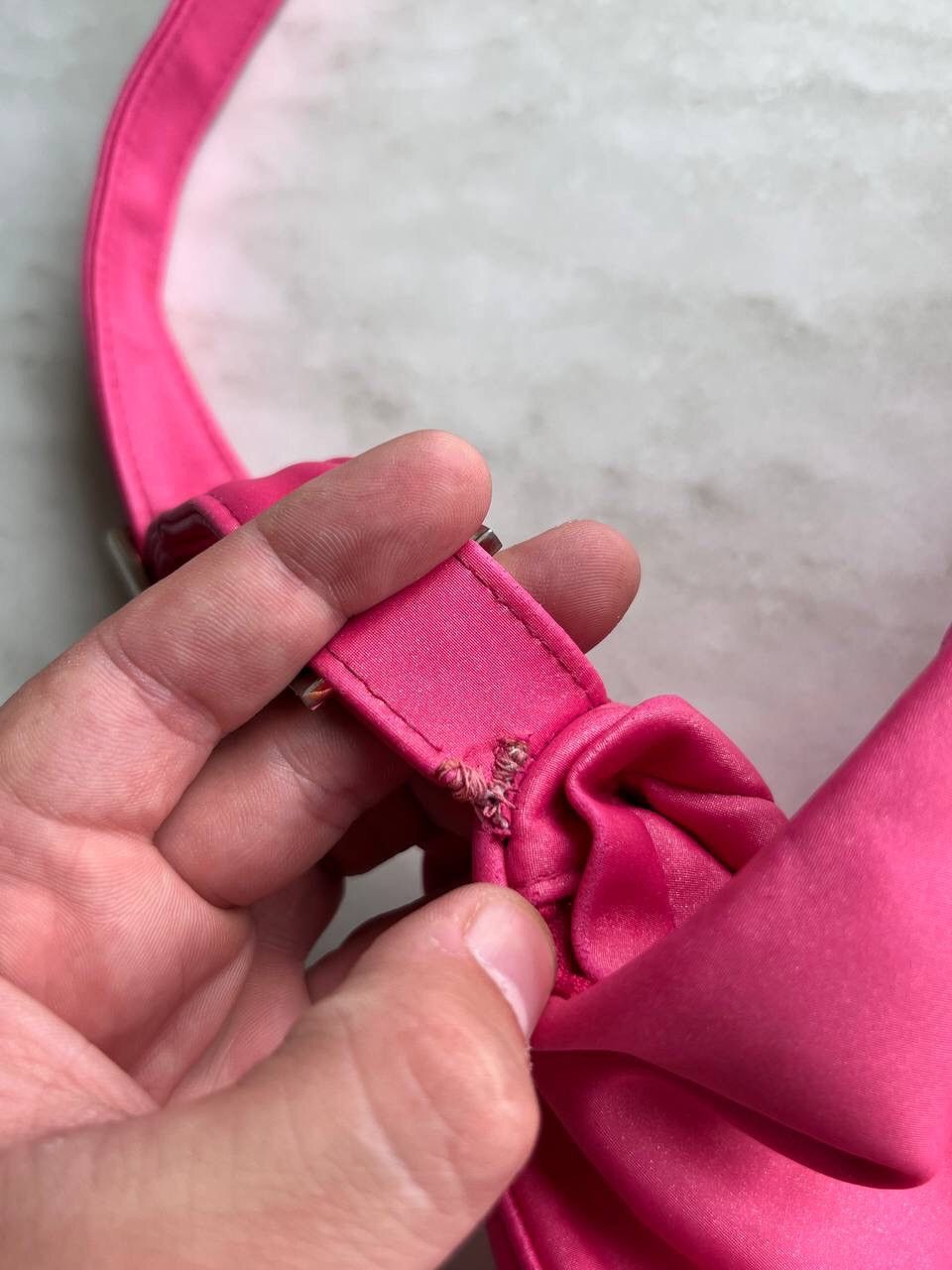 Christian Dior Monsieur × Dior × Vintage Vintage Christian Dior Parfums Saddle Bag Sling Sparkle Pink Size ONE SIZE - 7 Thumbnail