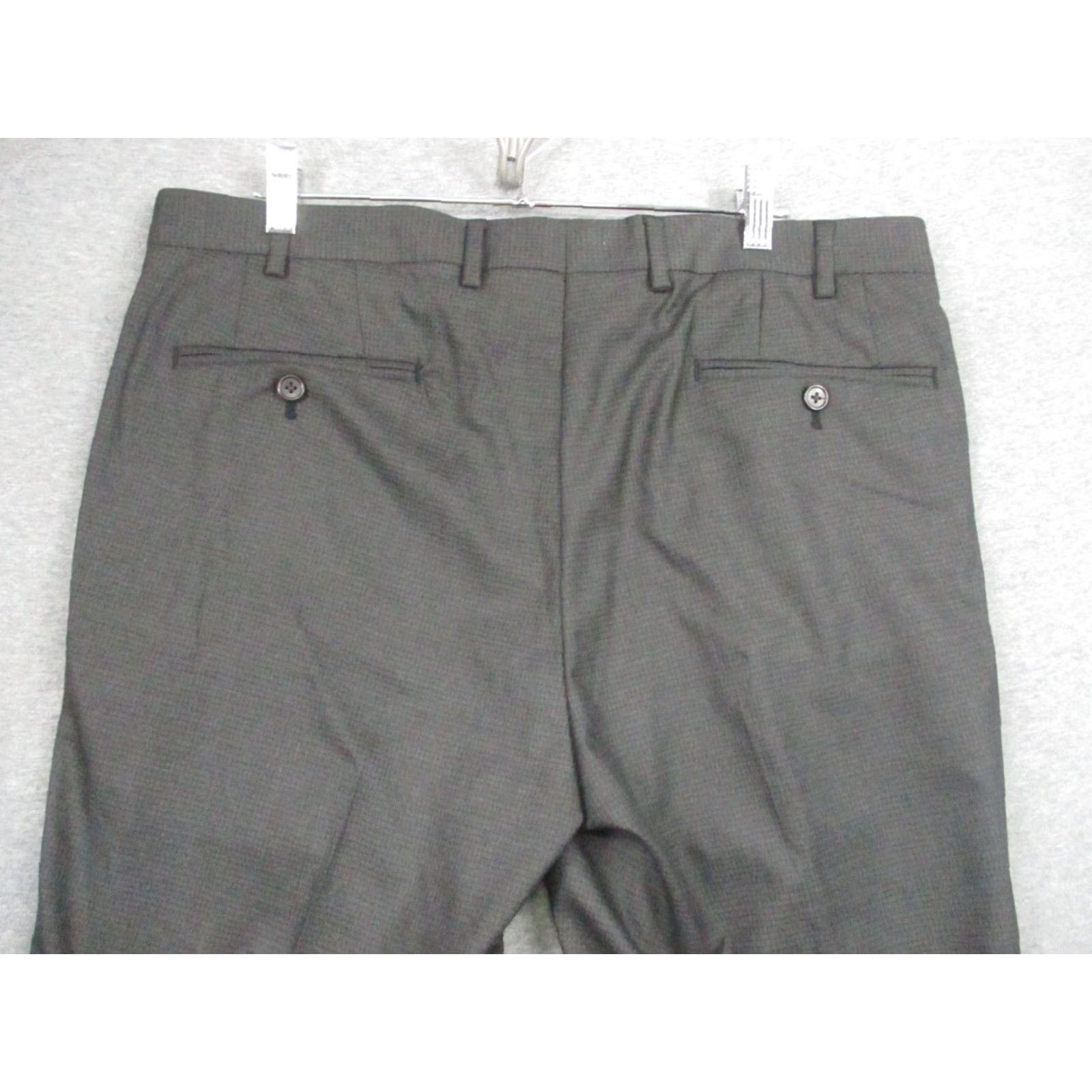 Ralph Lauren Lauren Ralph Lauren Dress Pants Men 36x30 Gray Plaid Stretch EUC Dress Pants Size US 36 / EU 52 - 7 Thumbnail