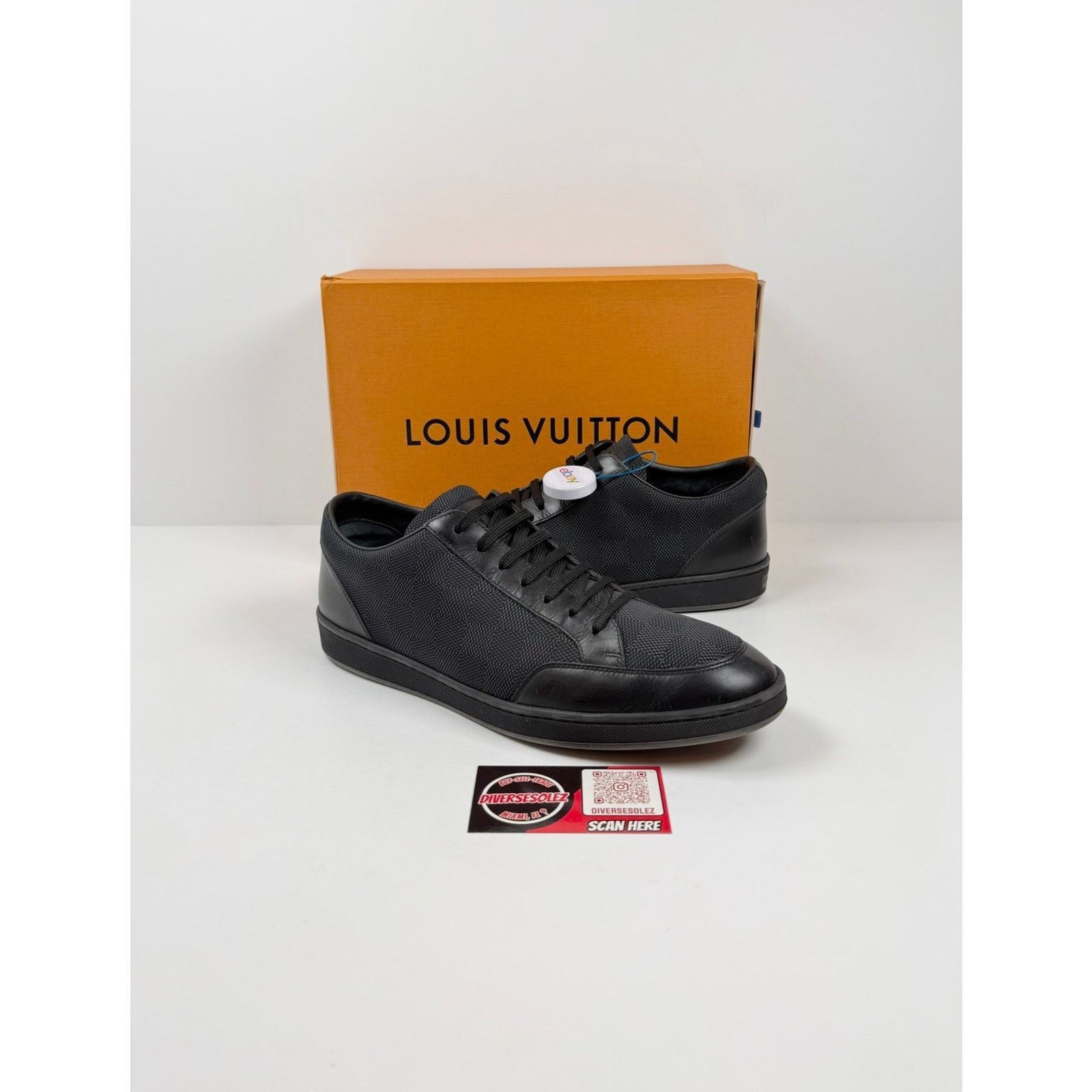 Louis Vuitton Size 8LV/9US - Louis Vuitton Offshore Sneakers Damier Black Size US 9 / EU 42 - 1 Thumbnail