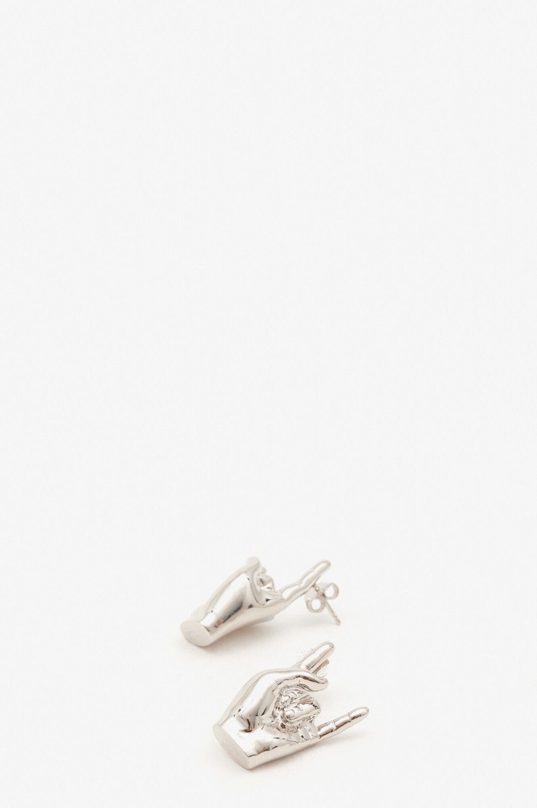 Y/Project o1s22i1n0924 Size: OS / Mini Rock On Earrings in Silver Size ONE SIZE - 3 Thumbnail