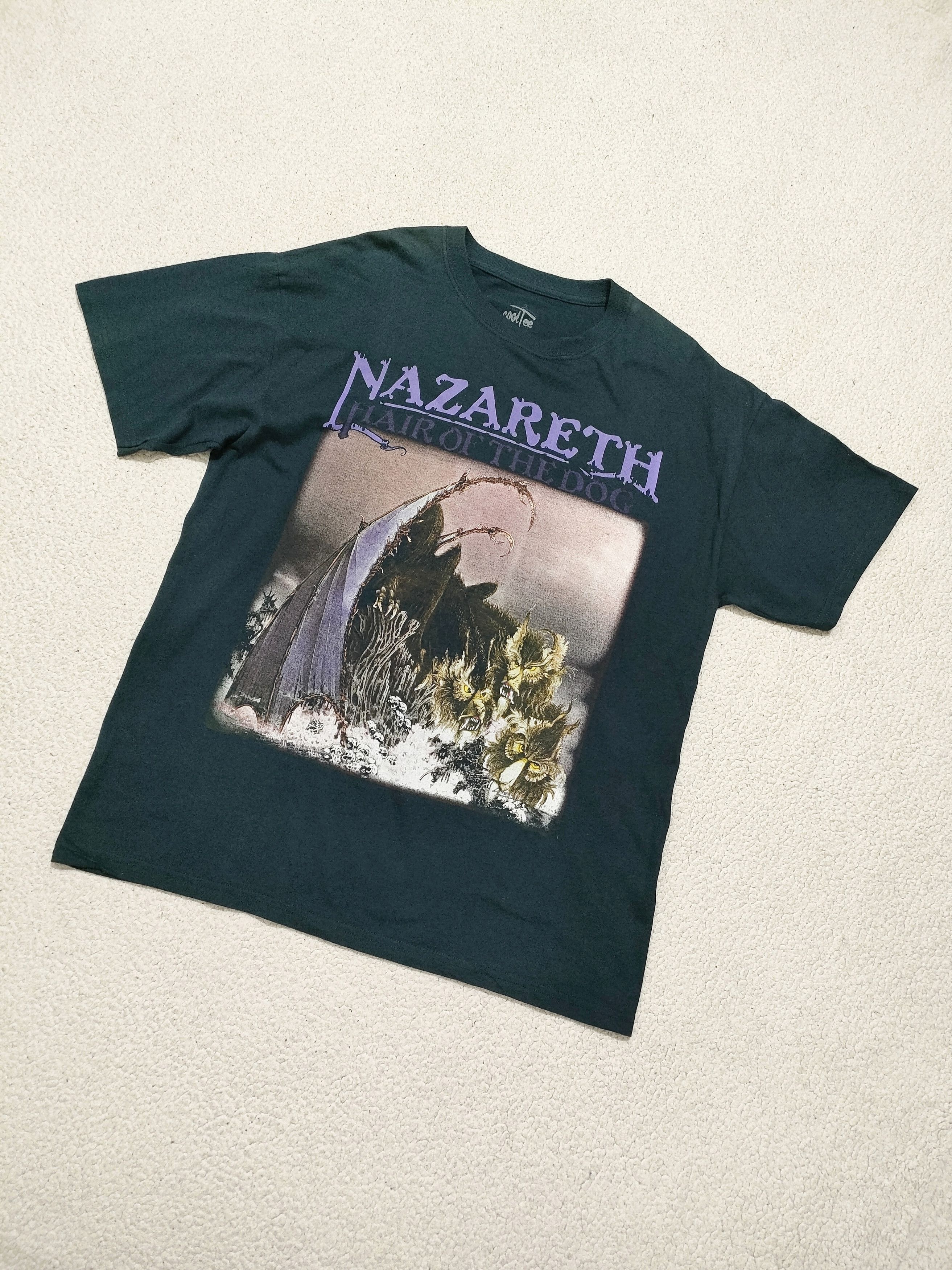 Band Tees RARE 00s NAZARETH - HAIR OF THE DOG Vintage Tee Size US L / EU 52-54 / 3 - 2 Thumbnail