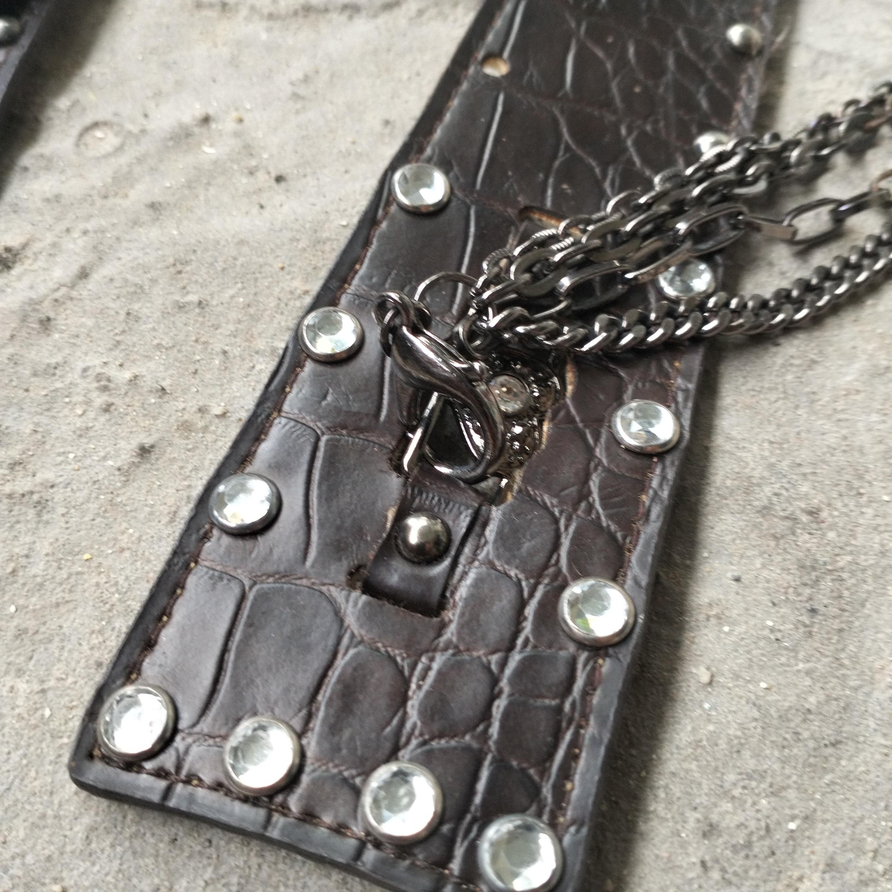 If Six Was Nine × Japanese Brand × Vintage SNAKESKIN CHAIN BELT Size ONE SIZE - 6 Thumbnail