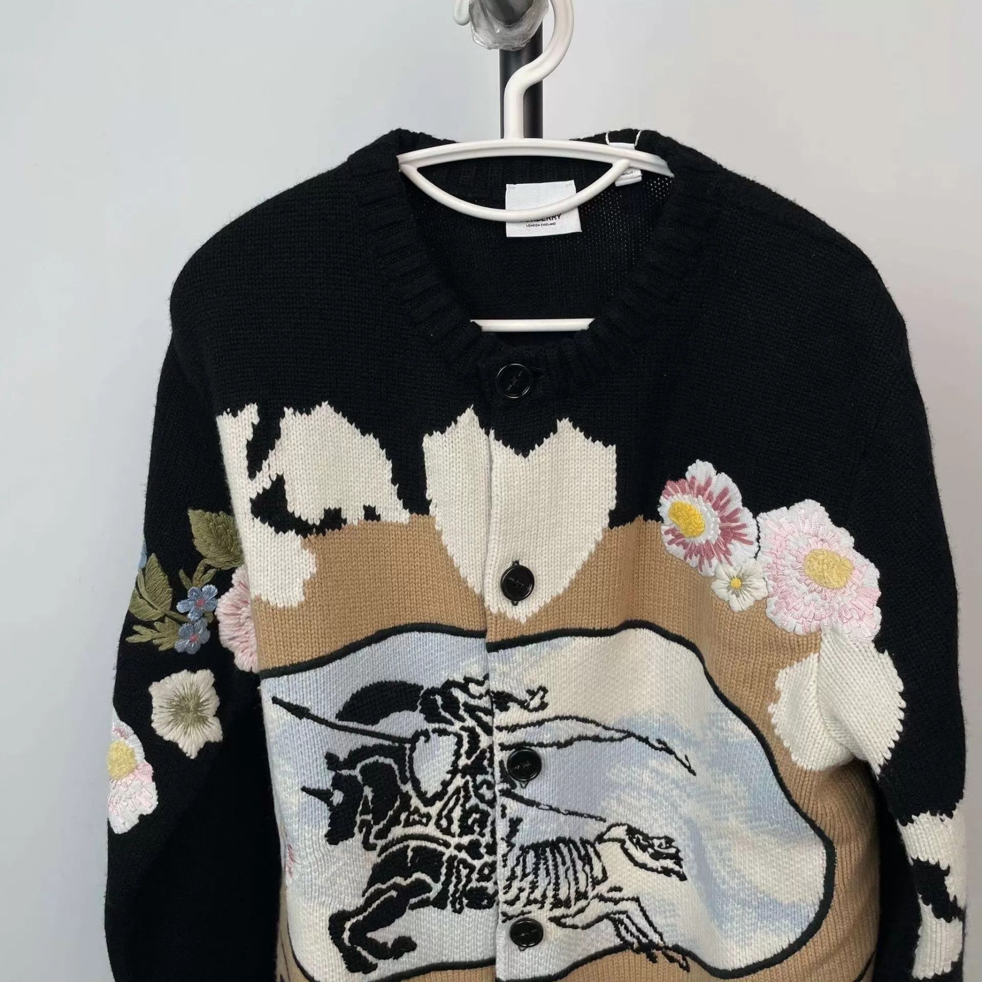 Burberry Burberry floral knit sweater black XS Size XS / US 0-2 / IT 36-38 - 9 Thumbnail