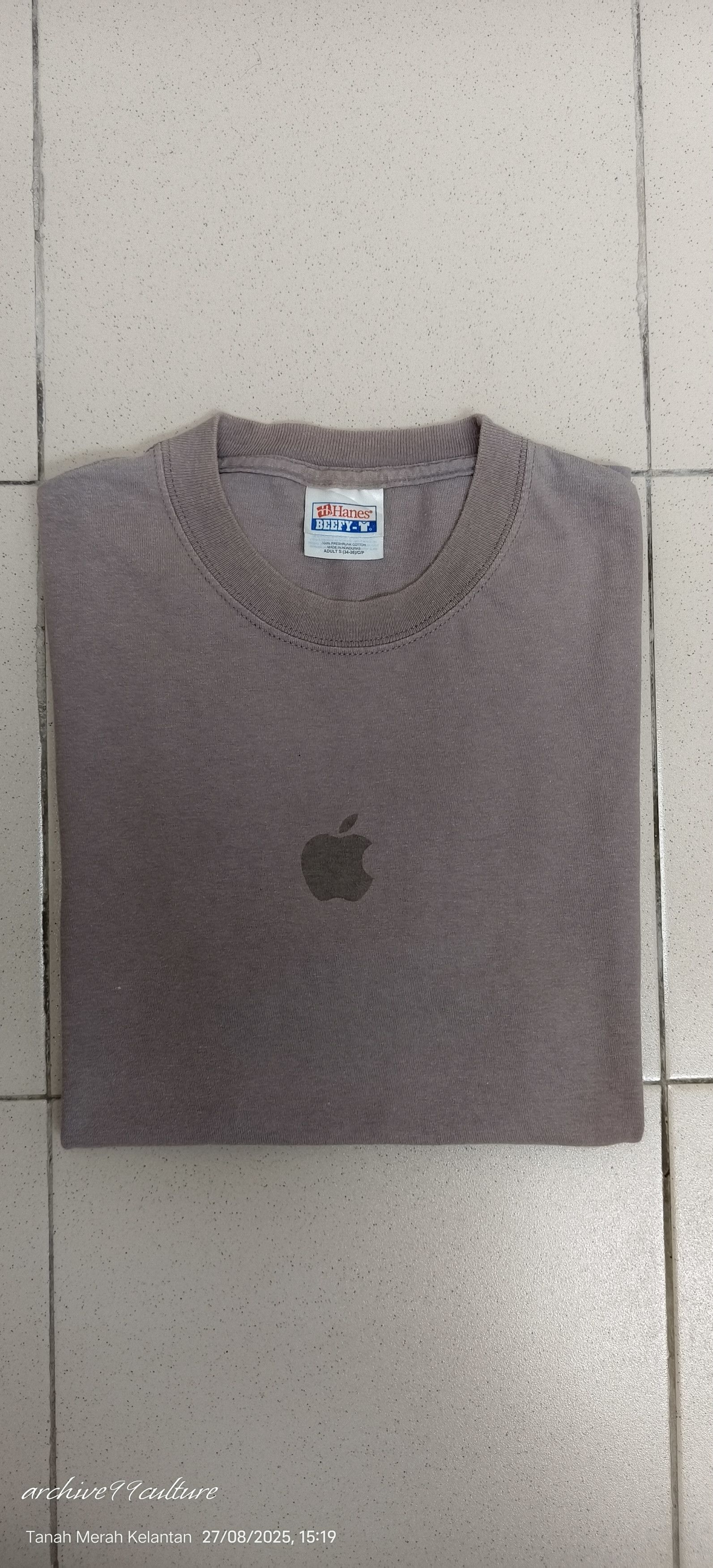 Apple Vintage 90's Apple center logo's earth tone tee Size US S / EU 44-46 / 1 - 12 Thumbnail