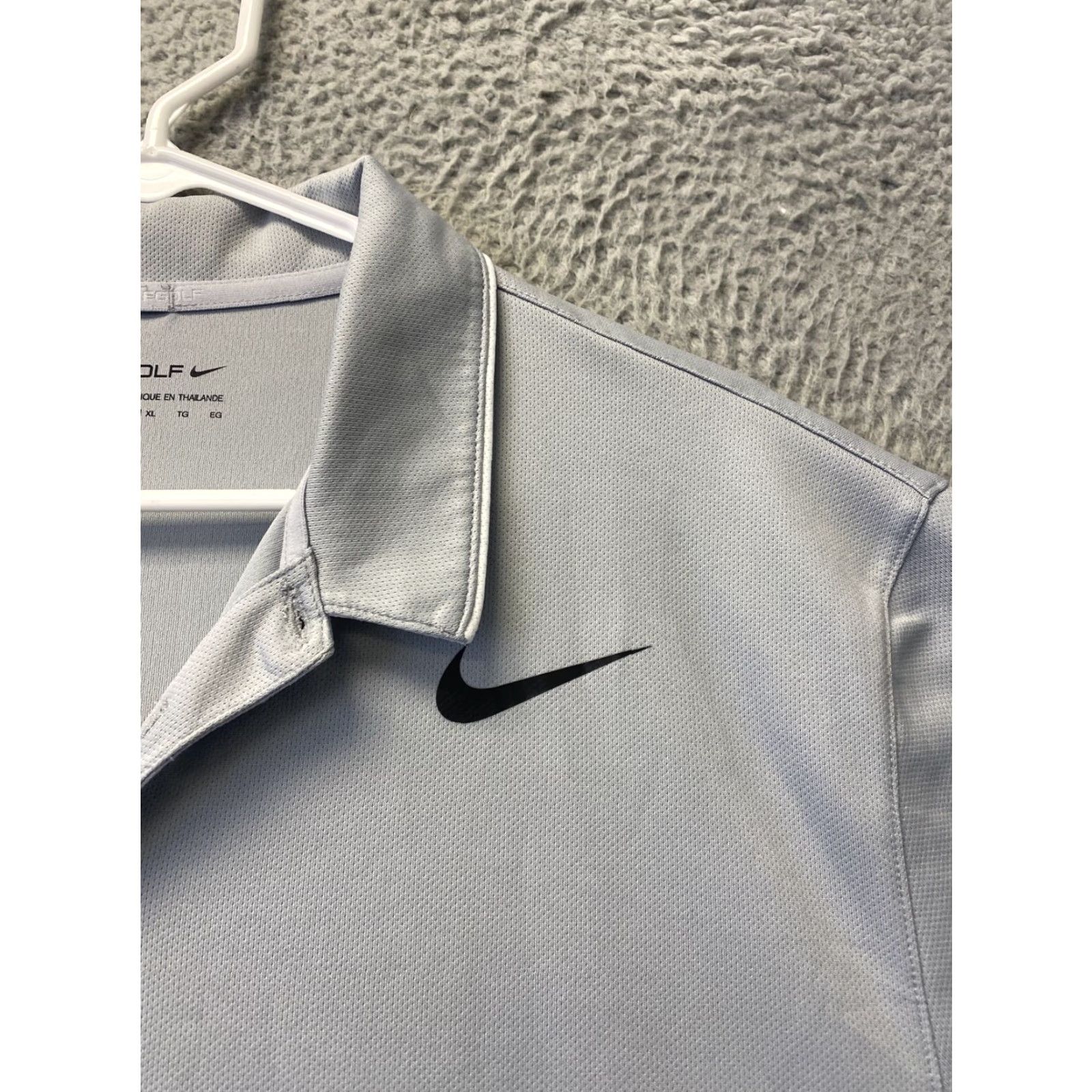Nike Nike Golf Polo Shirt Gray Polyester Size XL Tour Performance Mens 106-35 Size US XL / EU 56 / 4 - 2 Thumbnail