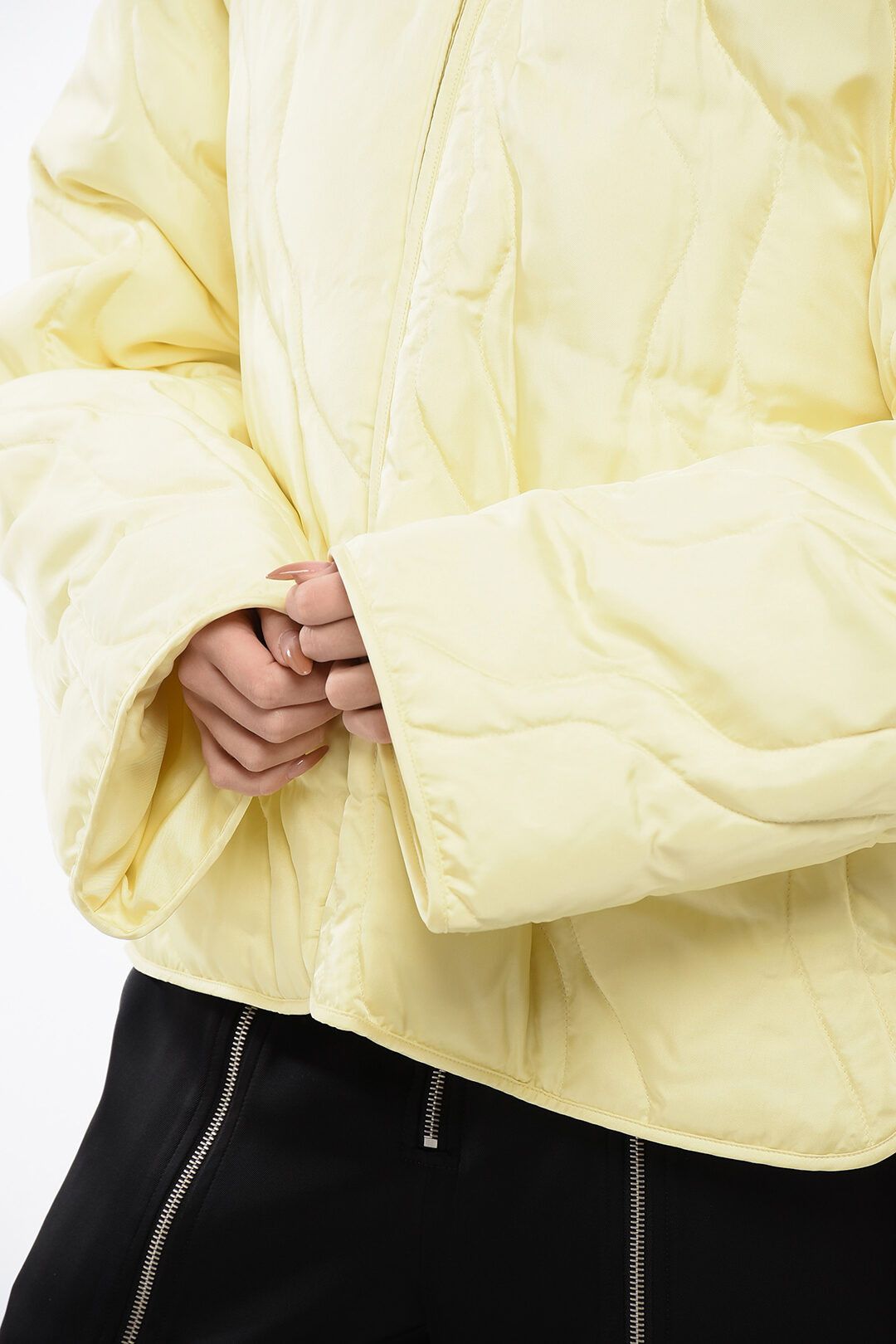 Jil Sander og1mm1225 Quilted Down Jacket in Yellow Size S / US 4 / IT 40 - 10 Thumbnail