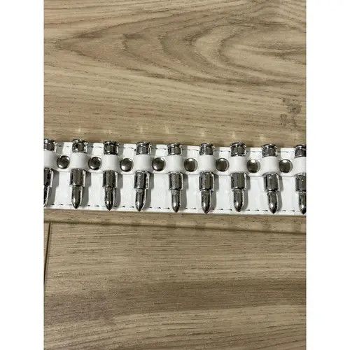 VIBE White Bullet studded belt Size 30 - 3 Thumbnail