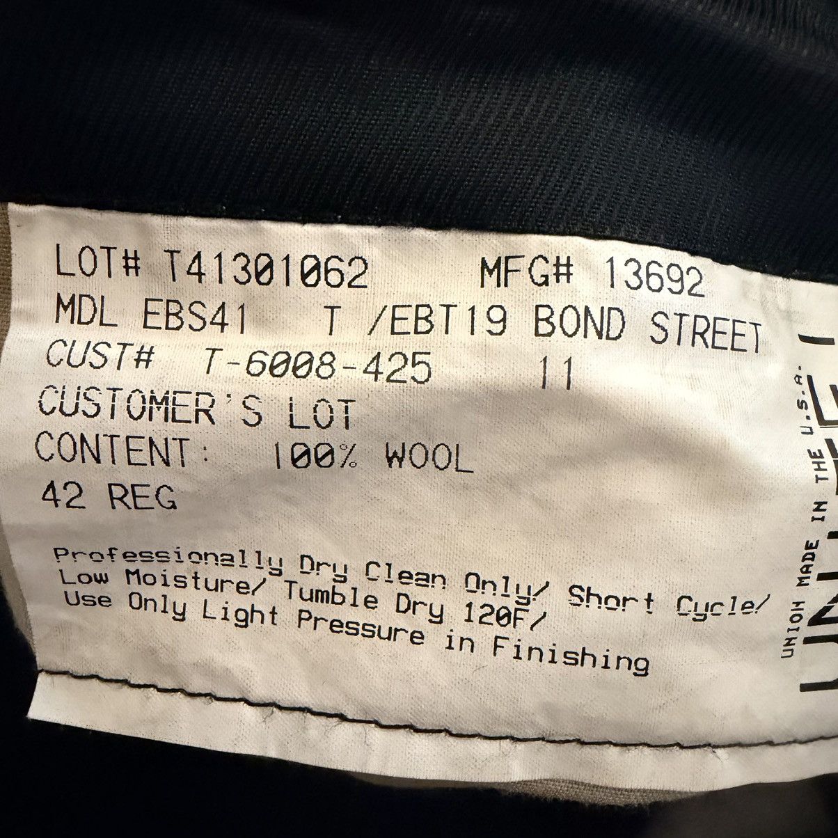 Burberry Burberry London Blazer 42R Black 100% Wool Union Made USA Size 42R - 15 Thumbnail