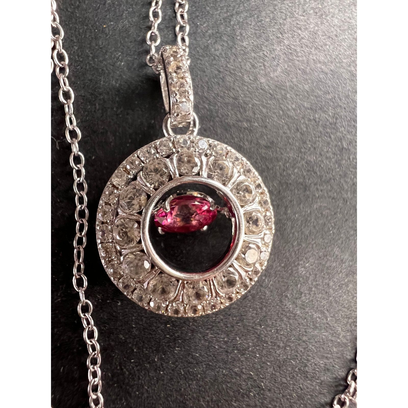 Other Pink tourmalinetopaz pendant necklace in platinum over 925 Size ONE SIZE - 23 Thumbnail