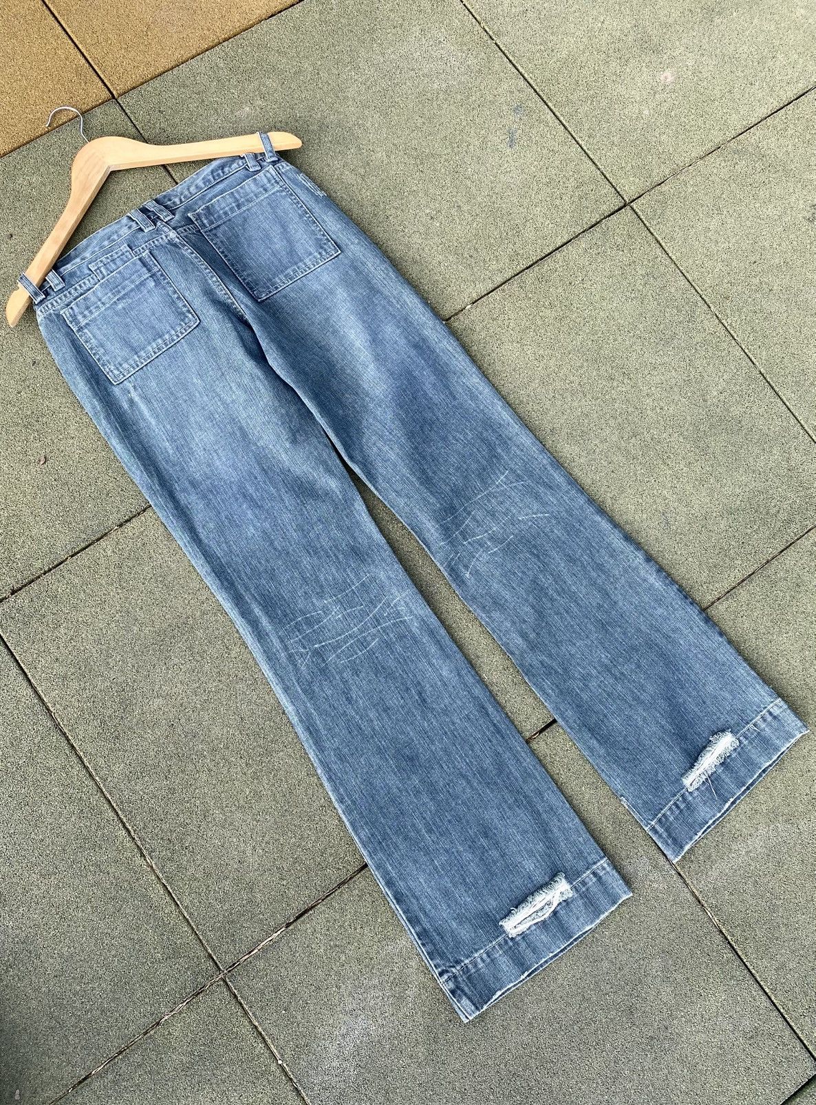 Earl Jeans × Japanese Brand × Vintage Vintage EarlJean Carpenter Jeans Y2K Workwear Wide Leg Denim Size 30" / US 8 / IT 44 - 10 Thumbnail