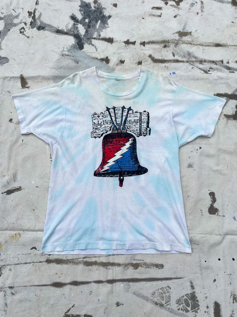 Vintage Vintage Grateful Dead Single Stitch Tie Dye T- Shirt- 1980s Size US XL / EU 56 / 4 - 2 Thumbnail