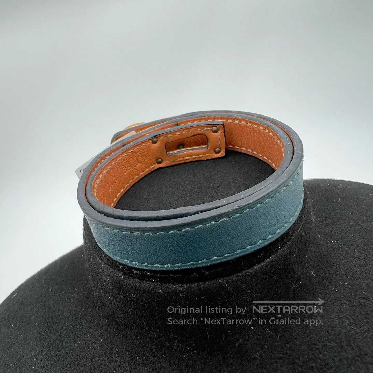 Hermes Hermes Kelly Blue Double-Circle Bracelet Size ONE SIZE - 2 Thumbnail