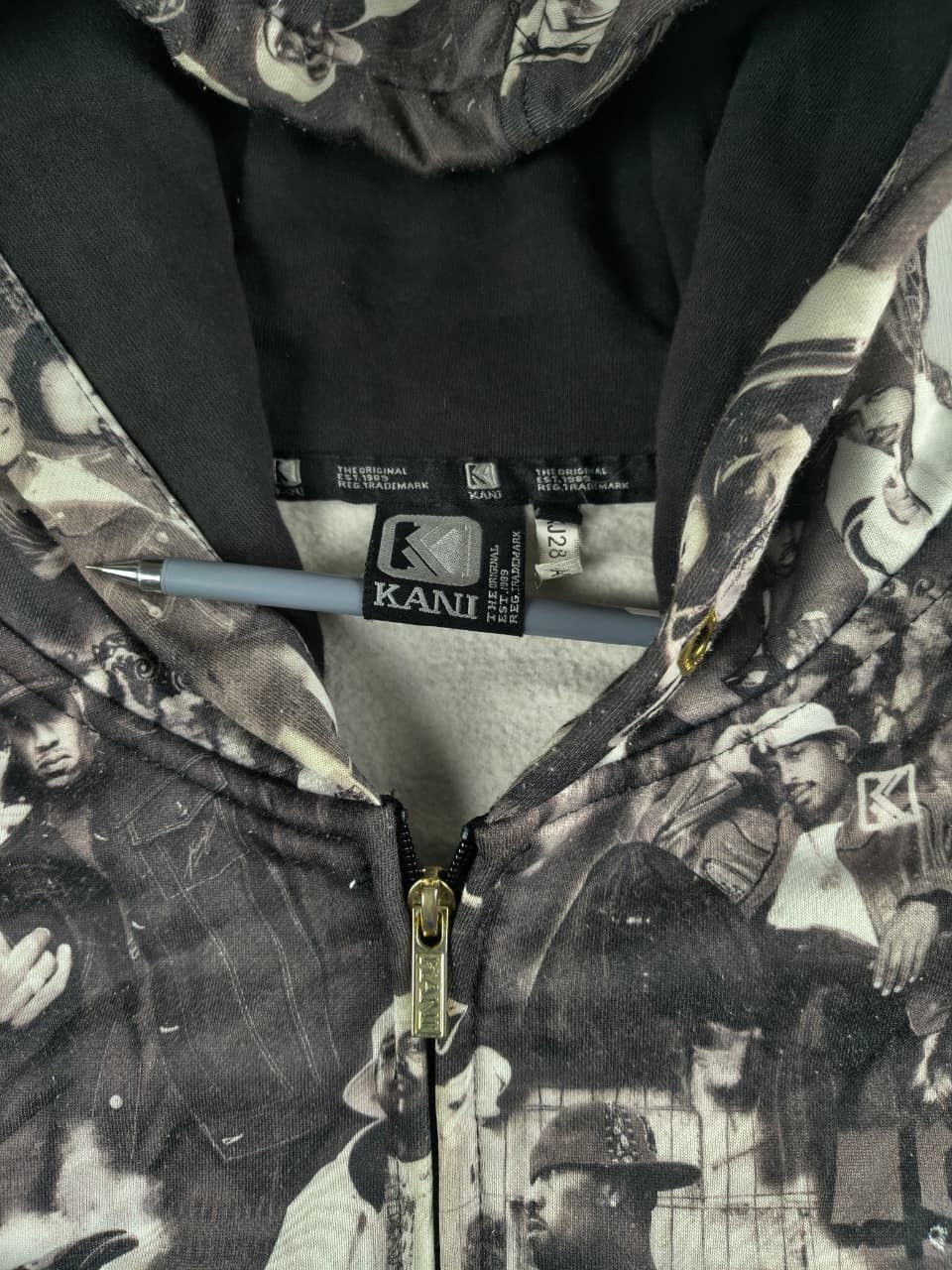 Karl Kani Karl Kani Y2K Hip Hop All Over Print Zip Up Hoodie(039) Size US L / EU 52-54 / 3 - 11 Thumbnail