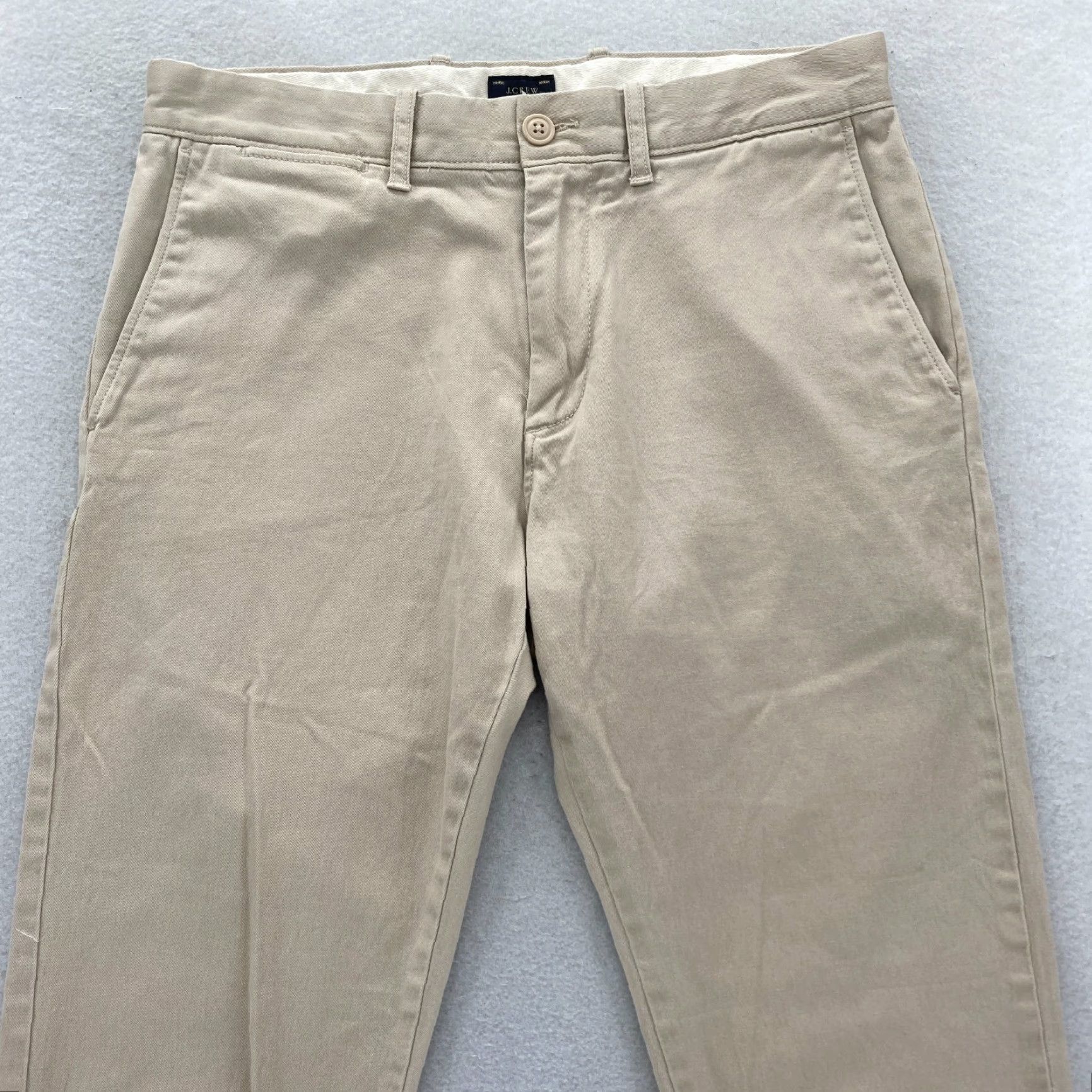 J.Crew J.Crew 484 Chino Pants Mens 30x32 Slim Straight Beige Stretch Preppy Travel Shirt? Size US 30 / EU 46 - 2 Thumbnail