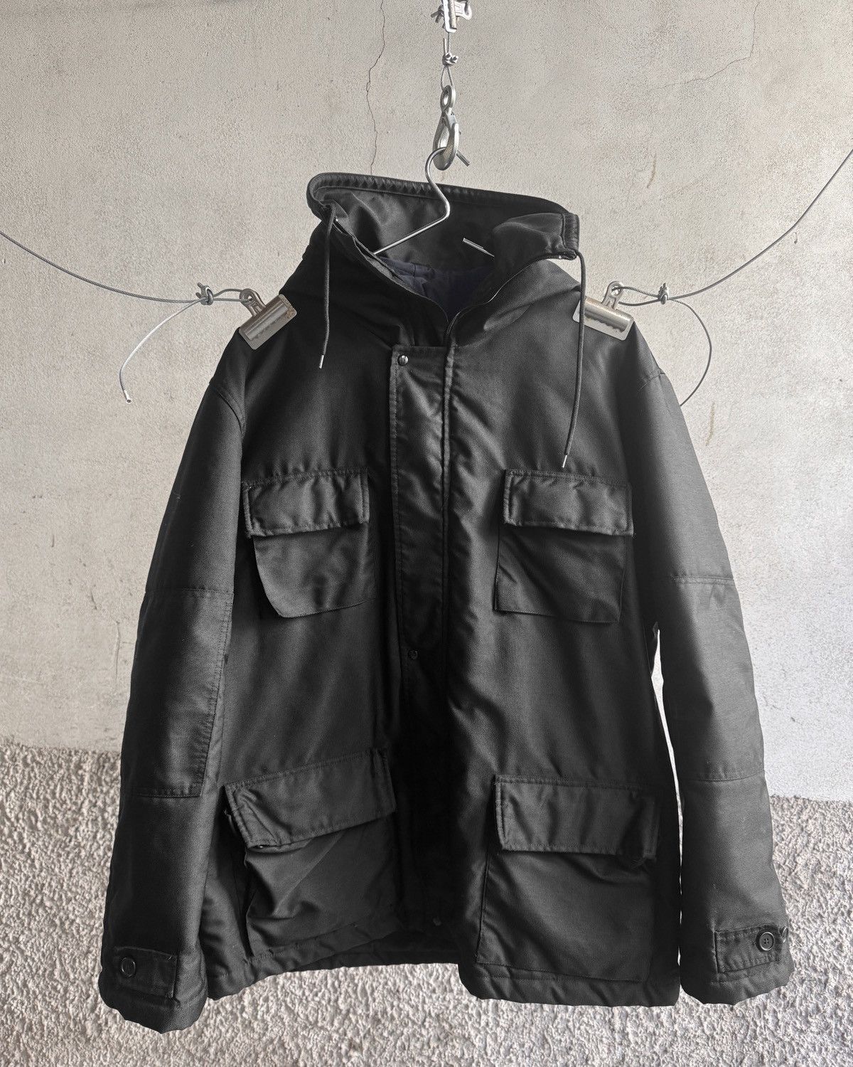 Helmut Lang Helmut Lang A/W 1998 “Kevlar” Snorkel Hood M-65 Parka Size US L / EU 52-54 / 3 - 1 Thumbnail