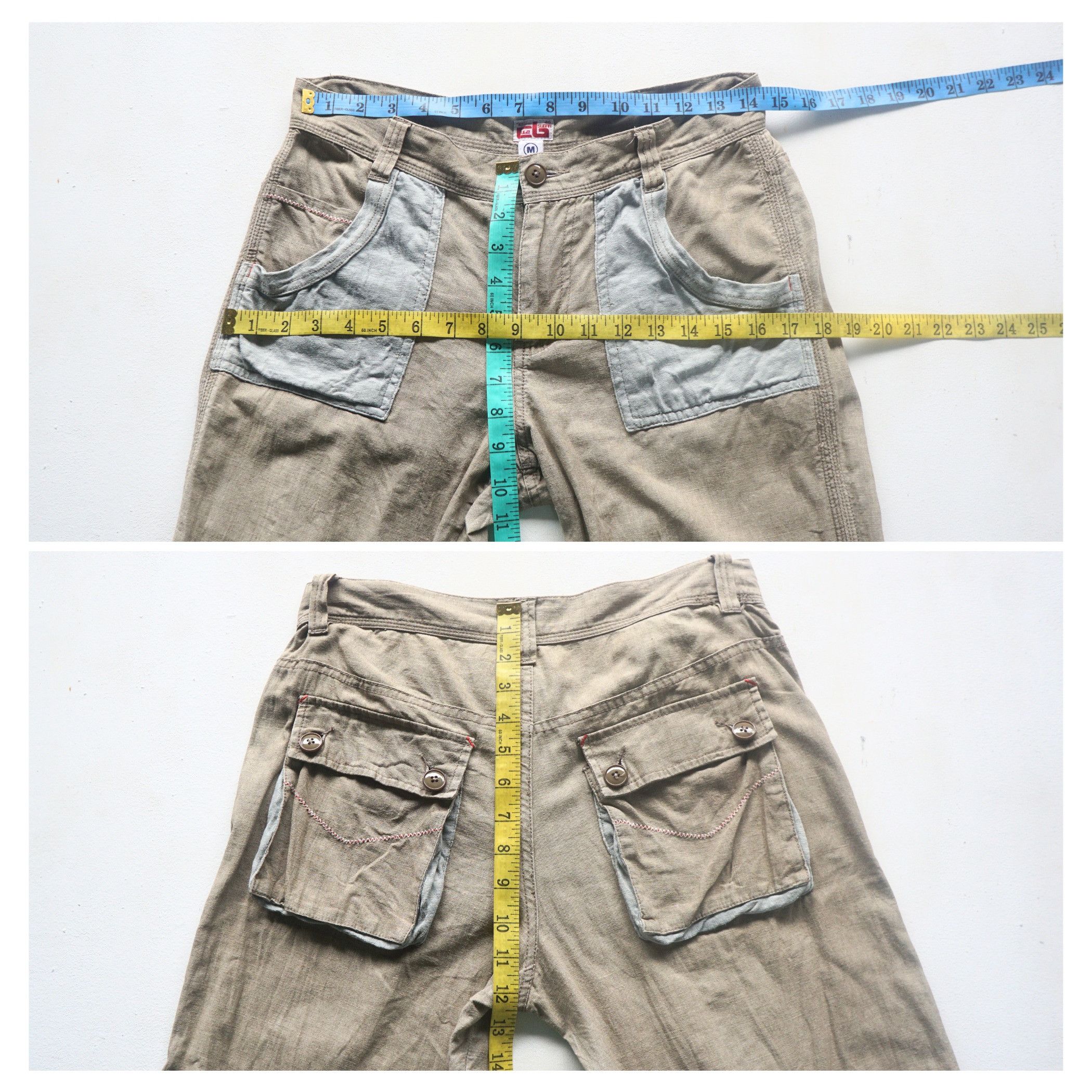 Japanese Brand CUBE SUGAR Patched Pockets Casual Pants Size 28" / US 6 / IT 42 - 7 Thumbnail
