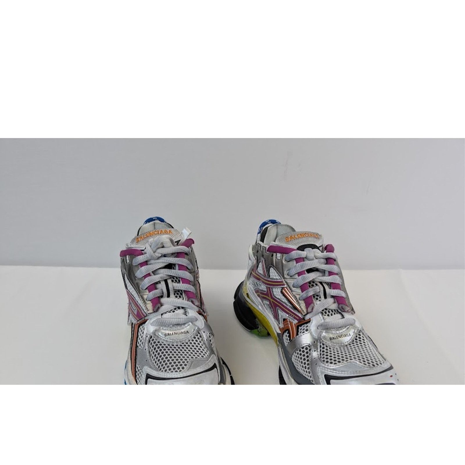 Balenciaga o1rshd1 Runner Sneakers in Multicolor / Mesh / Rubber Size US 13 / EU 46 - 7 Thumbnail