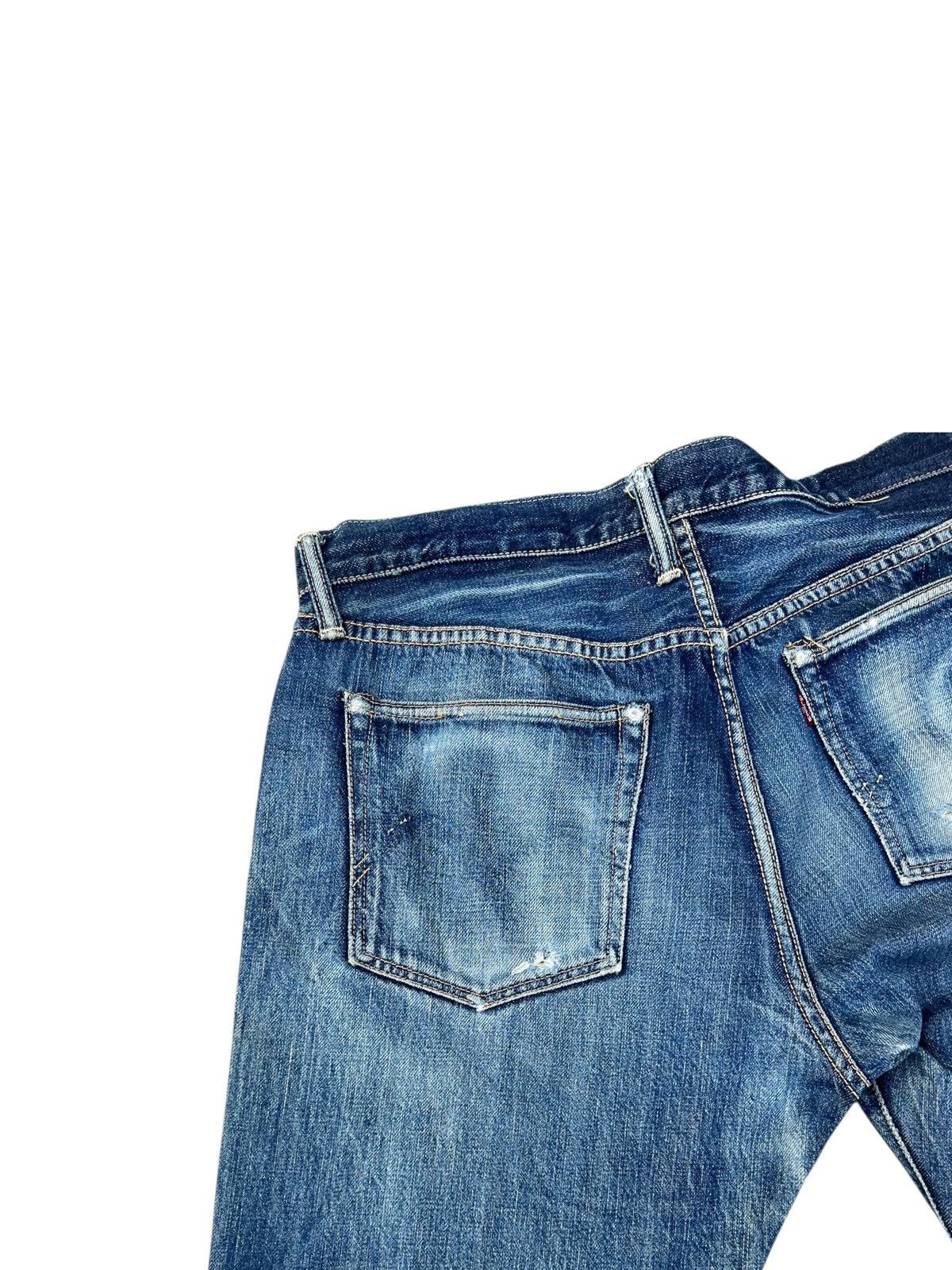 Denime Vintage GLEEM Clothing Japan Dirty Mud Denim Selvedge Jeans Size US 33 - 14 Thumbnail