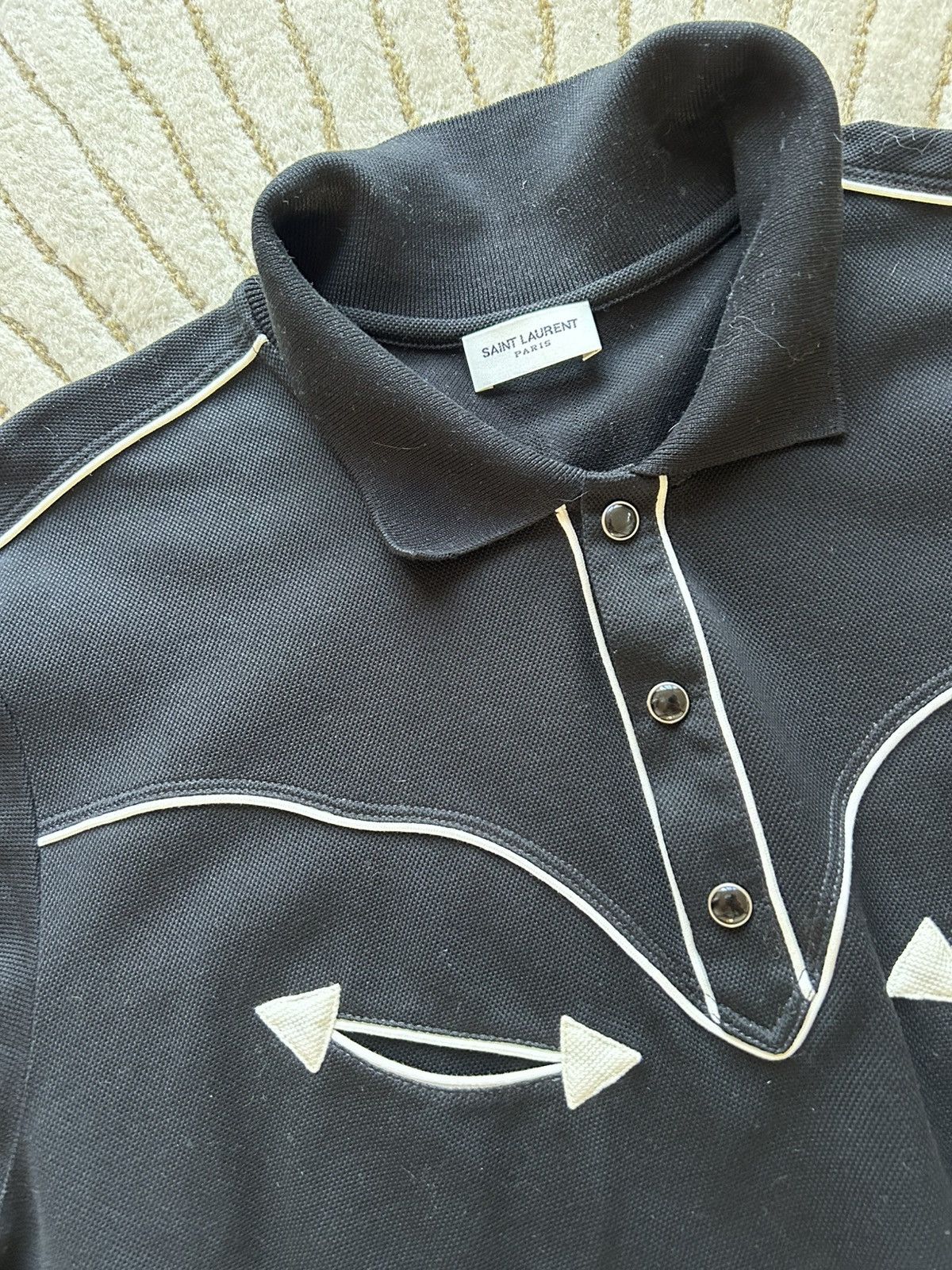 Saint Laurent Paris Saint Laurent polo Size US XL / EU 56 / 4 - 2 Thumbnail