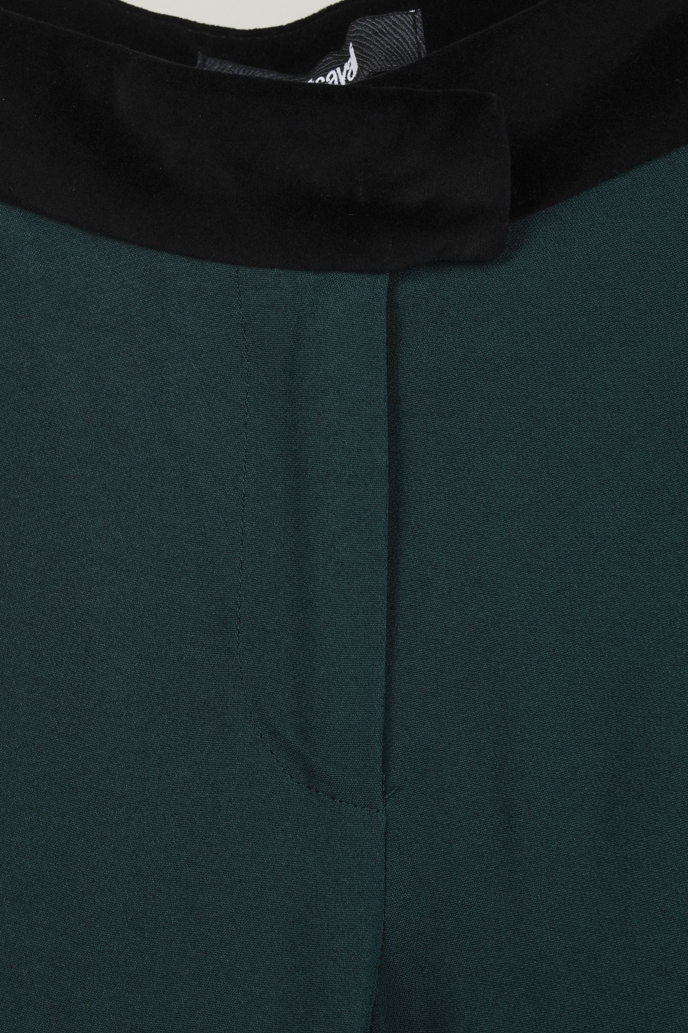 Just Cavalli Just Cavalli Green Velvet Waist Trousers Size 33" - 7 Thumbnail