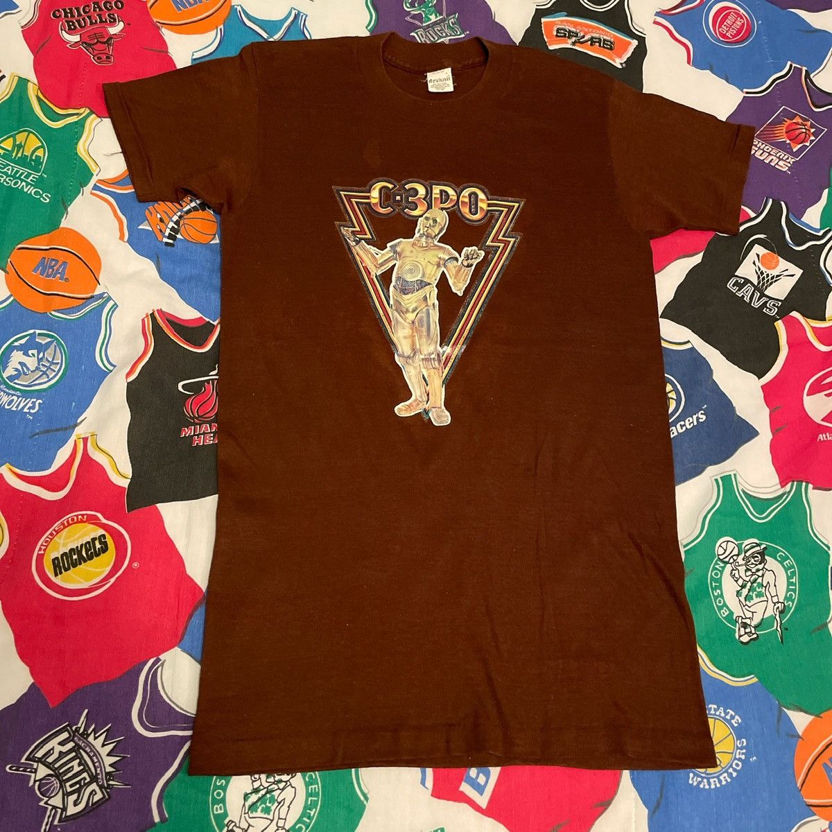Star Wars × Vintage Vintage 1977 Star Wars C-3PO Lucas Film Rare Graphic Tee Size US M / EU 48-50 / 2 - 1 Thumbnail