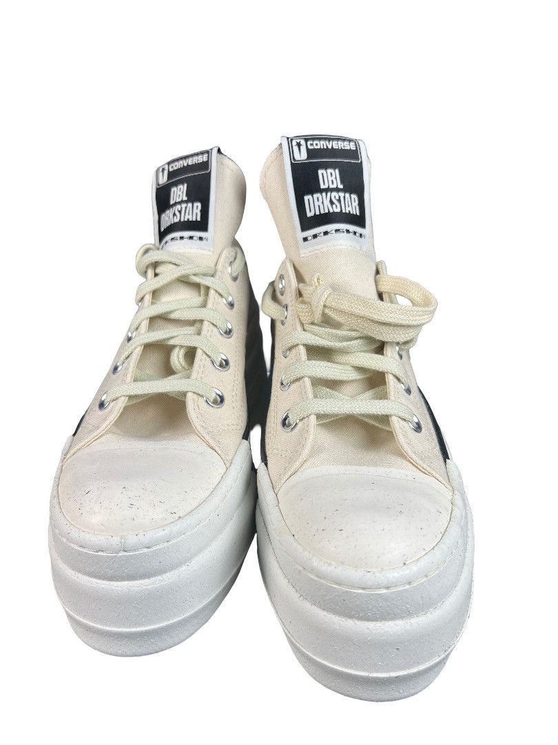 Rick Owens Rick Owens DRKSHDW DBL DRKSTAR Low Off White – Size 6.5 New Size US 6.5 / EU 39-40 - 9 Thumbnail