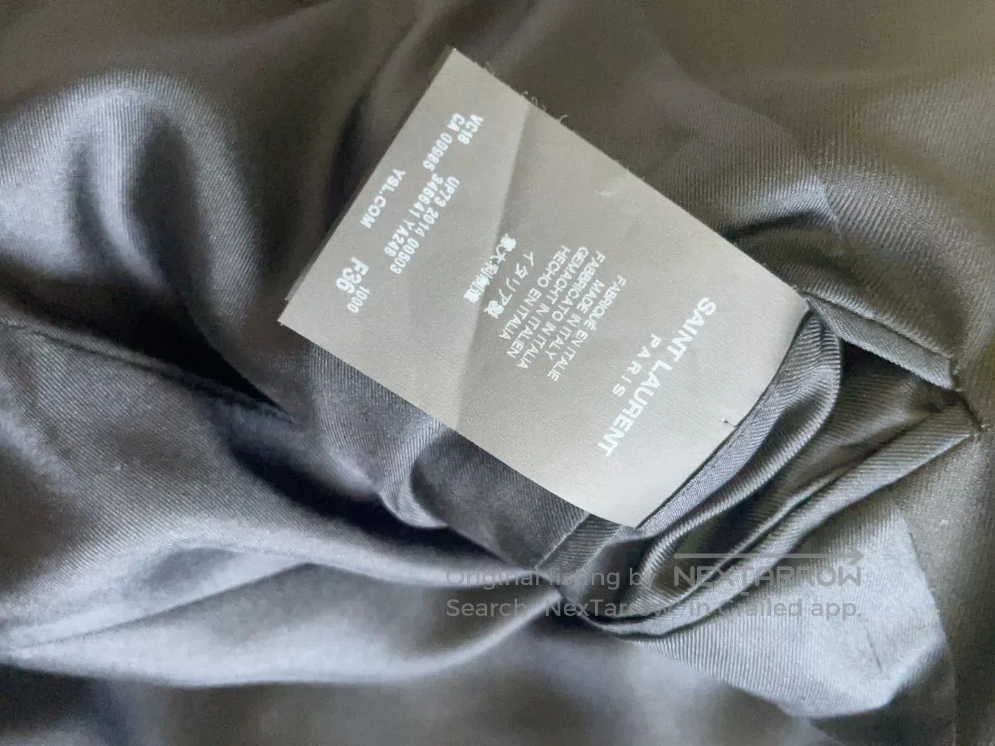 Saint Laurent Paris Saint Laurent Hedi Slimane Wool Blazer. Size XS / US 0-2 / IT 36-38 - 3 Thumbnail
