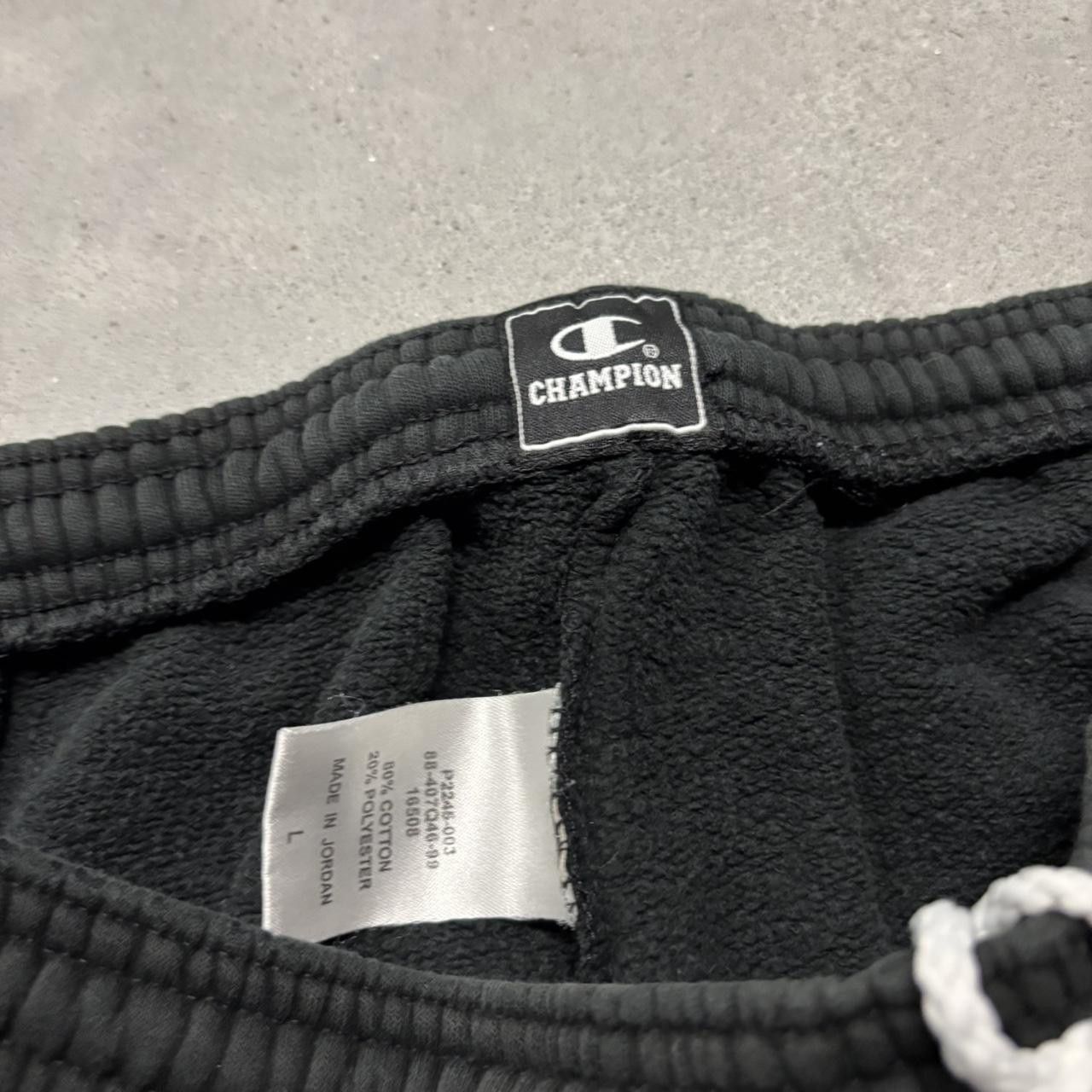 Japanese Brand × Vintage Crazy Vintage Y2K/2000s Baggy Faded Black Skater Sweatpants! Size US 34 / EU 50 - 7 Thumbnail