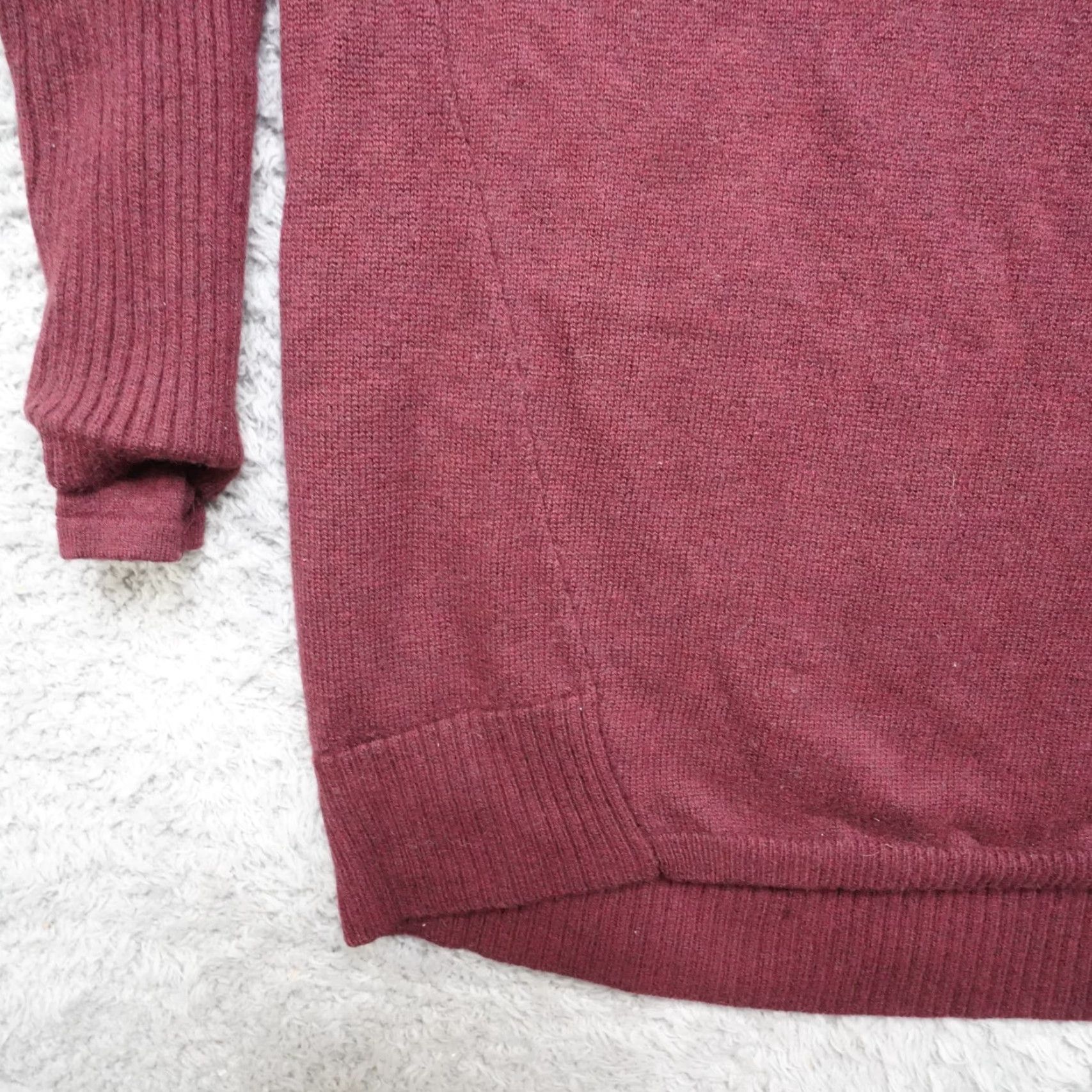 Athleta Athleta Merino Wool Sweater Womens M Red Crew Roll Cuff Thumb Holes Sweatshirt Pullover Cardigan Holiday Casual Activewear Winter Fall Spring Size M / US 6-8 / IT 42-44 - 7 Thumbnail