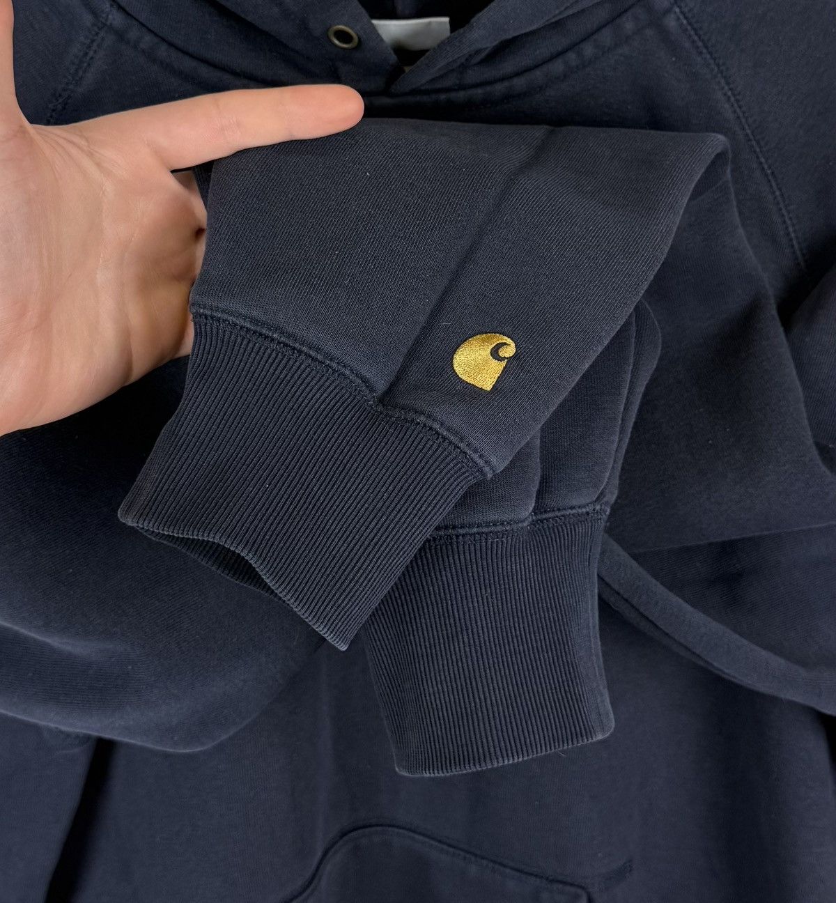 Carhartt Carhartt WIP Hooded Chase Sweat Hoodie Blue Long Sleeve Top Size US M / EU 48-50 / 2 - 5 Thumbnail