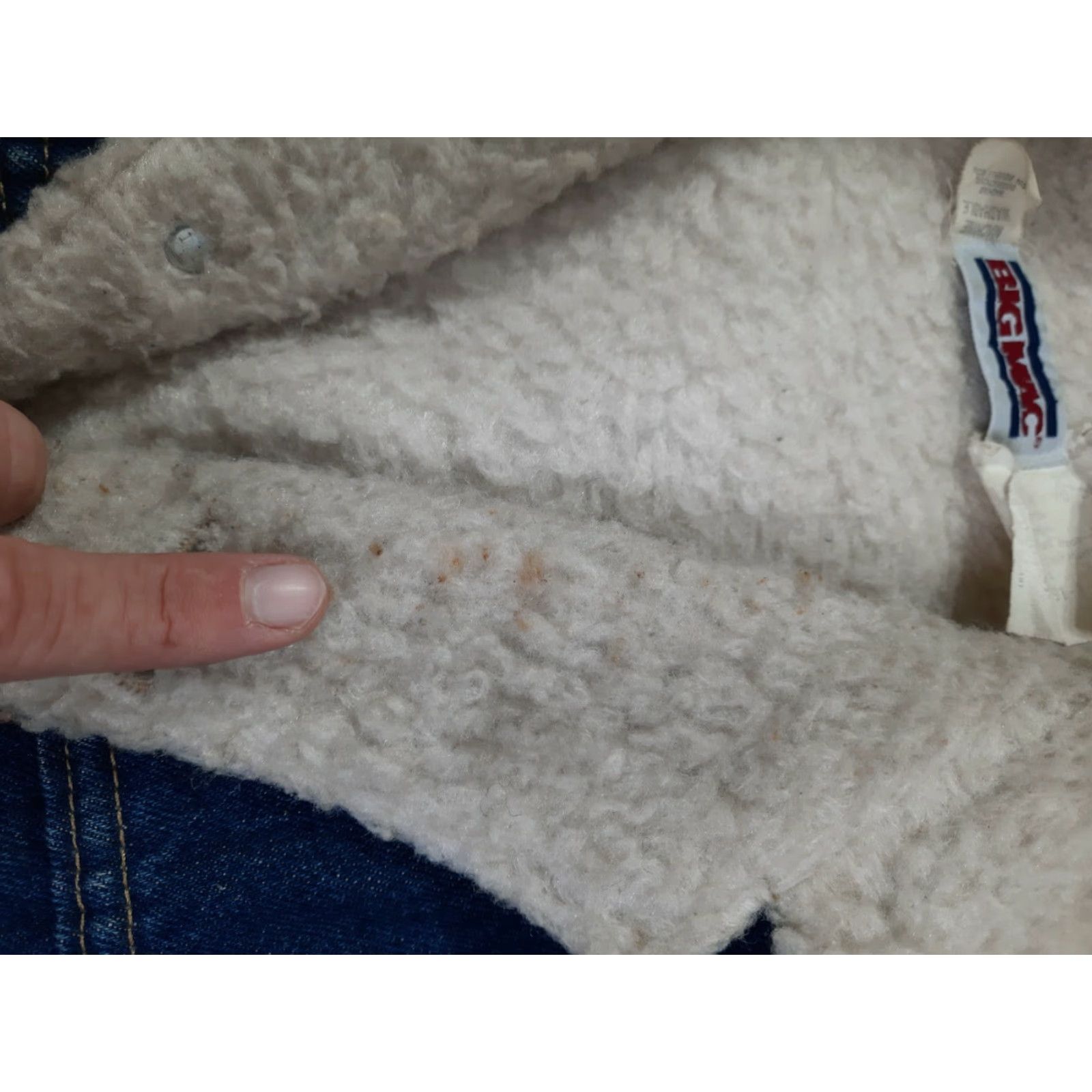 Vintage VINTAGE Big Mac JCPenney Mens Trucker Denim Sherpa Jean Jacket Regular Large XL Blue Jacket Mens 80s USA Size US 33 - 5 Thumbnail