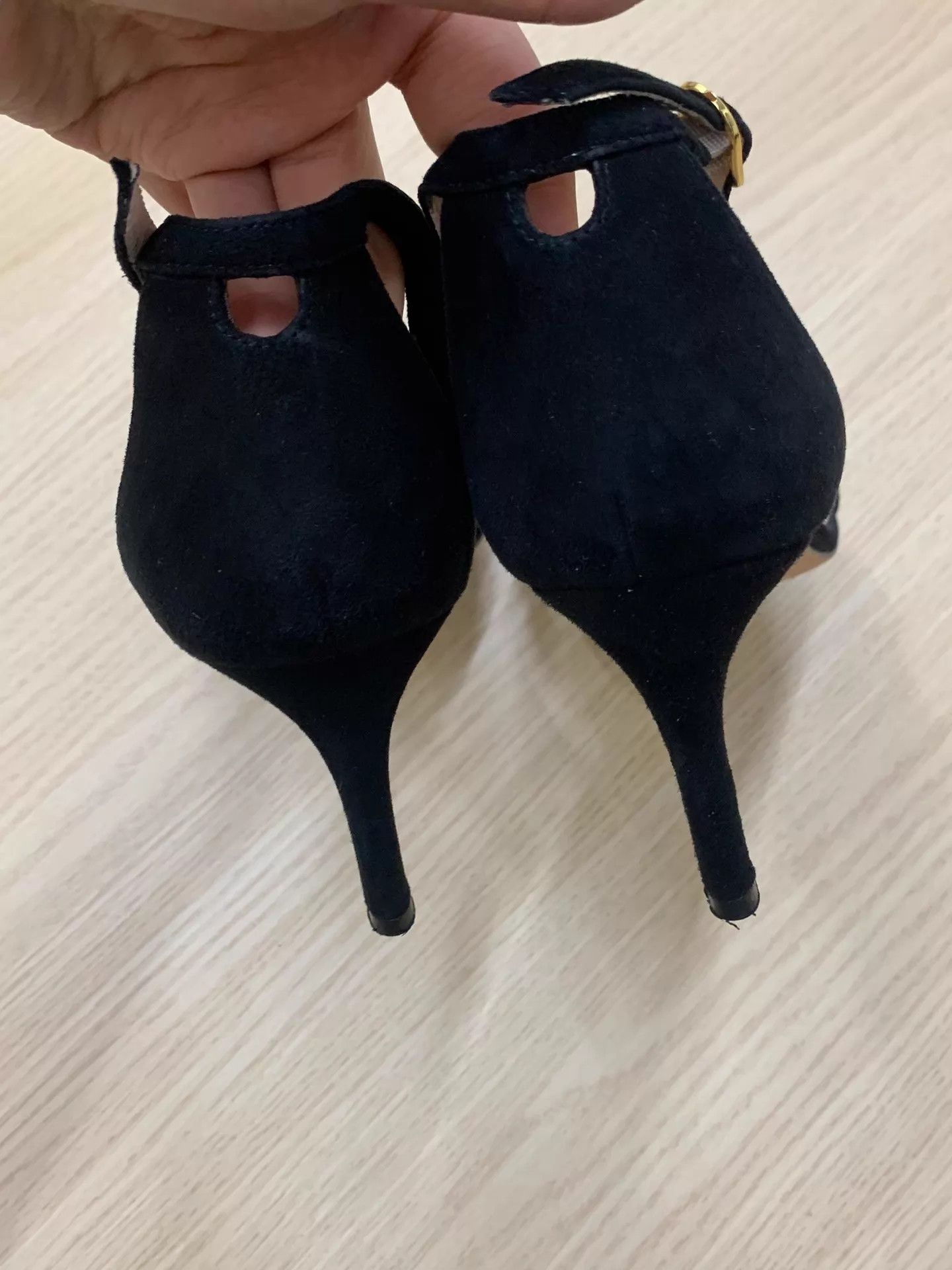 Stuart Weitzman Stuart Weitzman Black Strappy Pumps Size 39 New Size US 8.5 / IT 38.5 - 3 Thumbnail