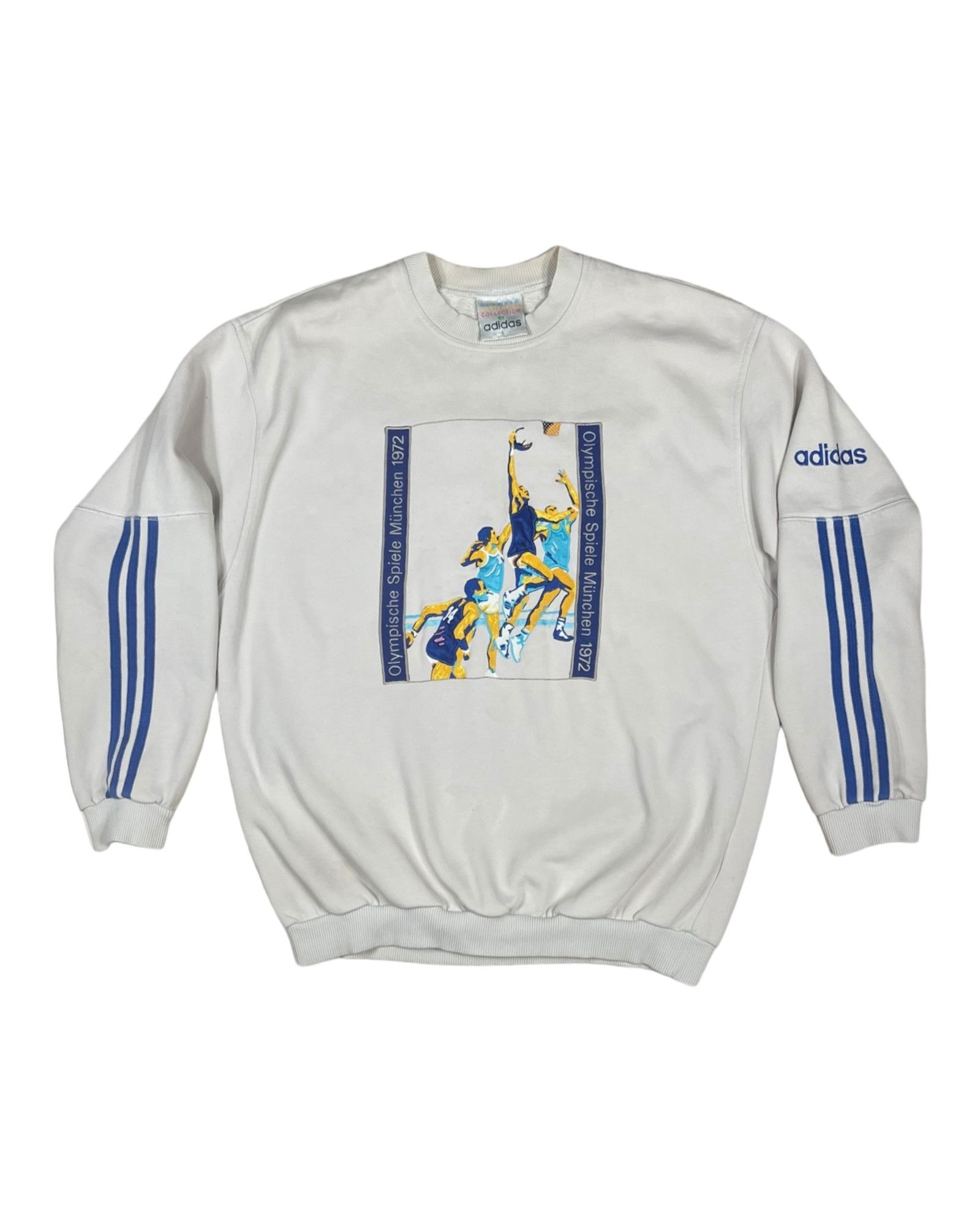 Adidas Adidas Sweatshirt Olympische Spiele München 1972 Embroidery Size US L / EU 52-54 / 3 - 1 Thumbnail