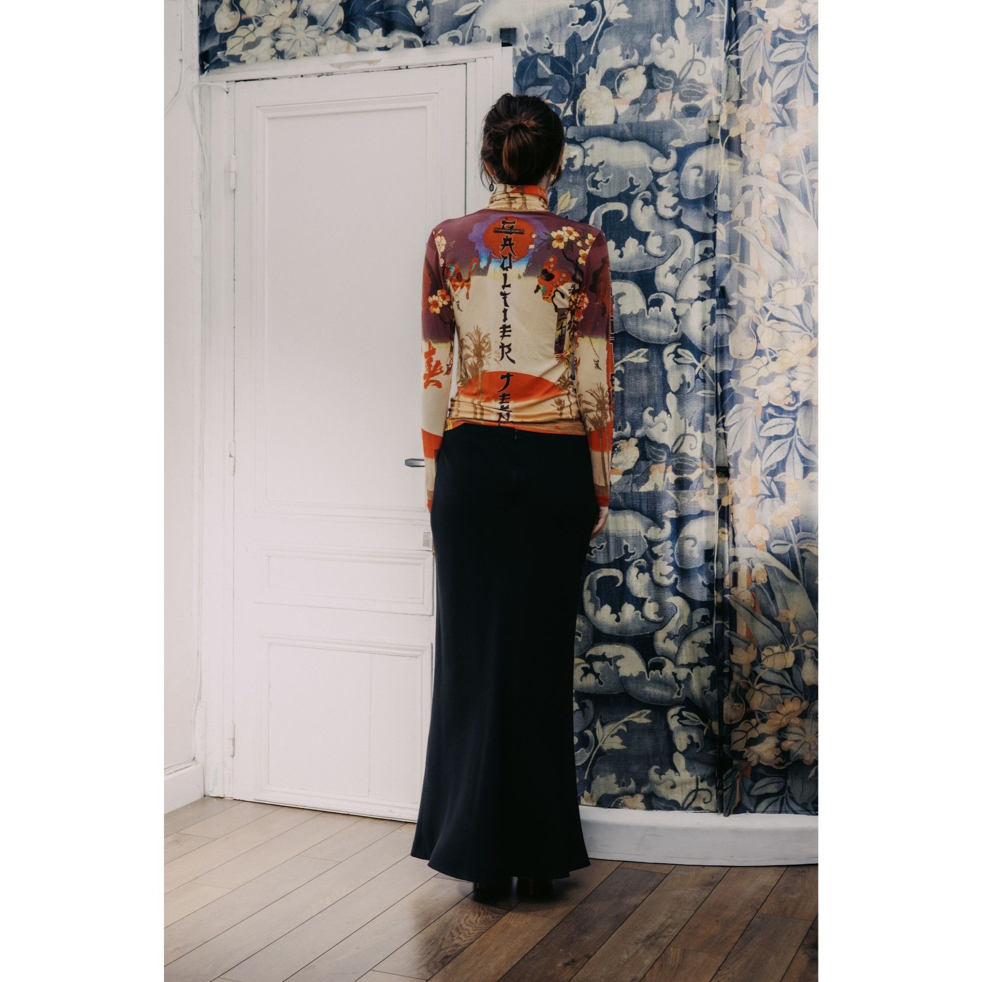 Jean Paul Gaultier 1999 “Venus de Milo Japan”Turtleneck Top Size S / US 4 / IT 40 - 4 Thumbnail