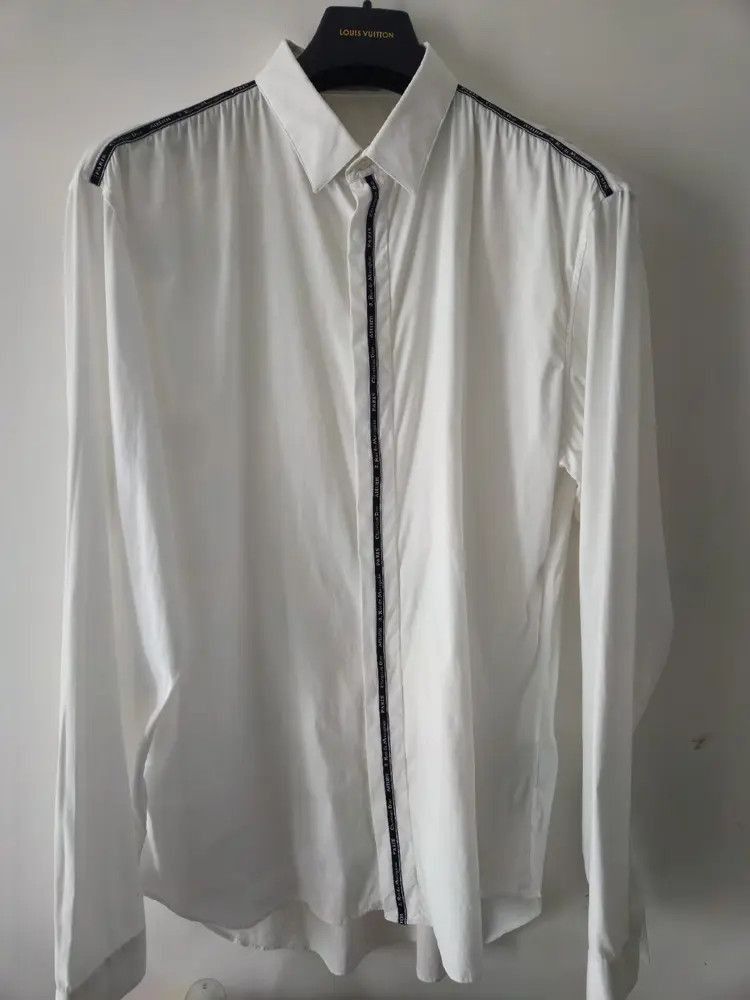 Dior Sz 41 Dior Homme Classic Logo Stitches Shirt-2505 Size US L / EU 52-54 / 3 - 1 Thumbnail