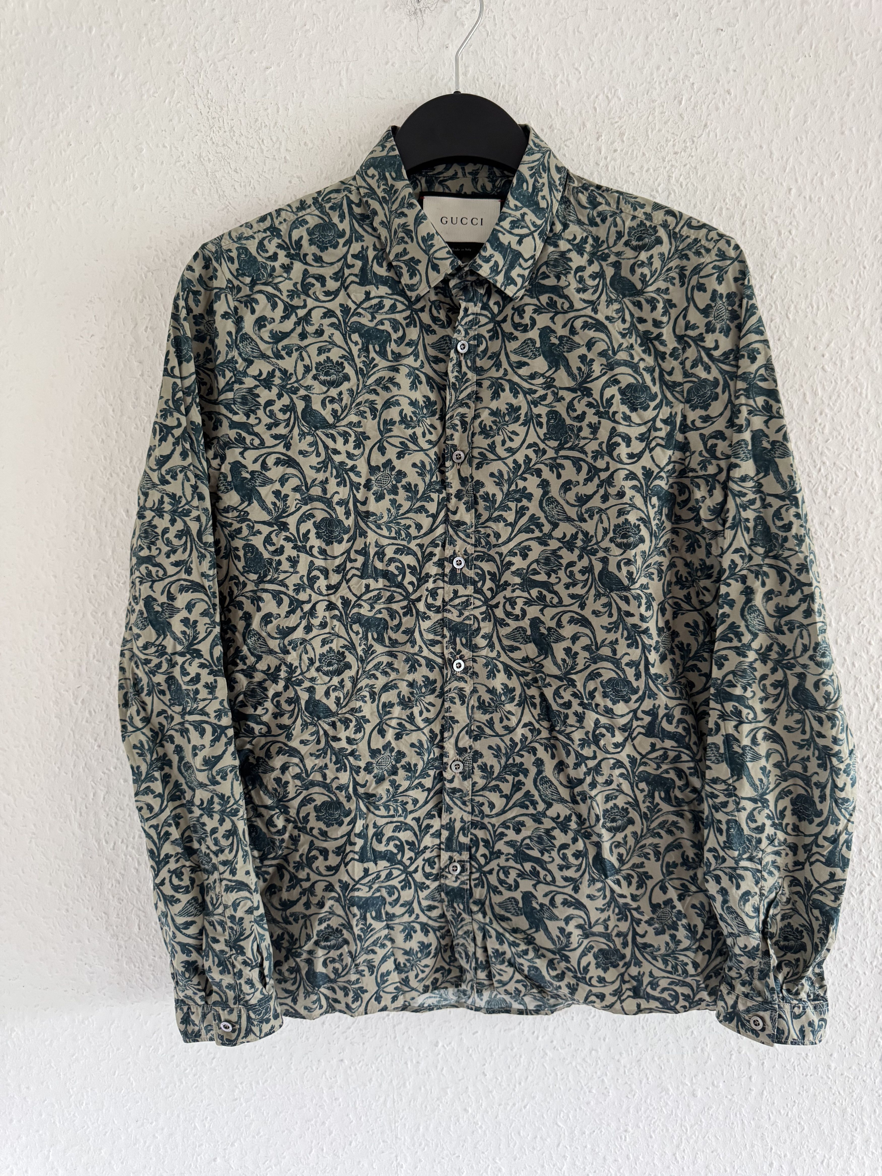 Gucci Cambridge Paisley Shirt Size US M / EU 48-50 / 2 - 1 Thumbnail