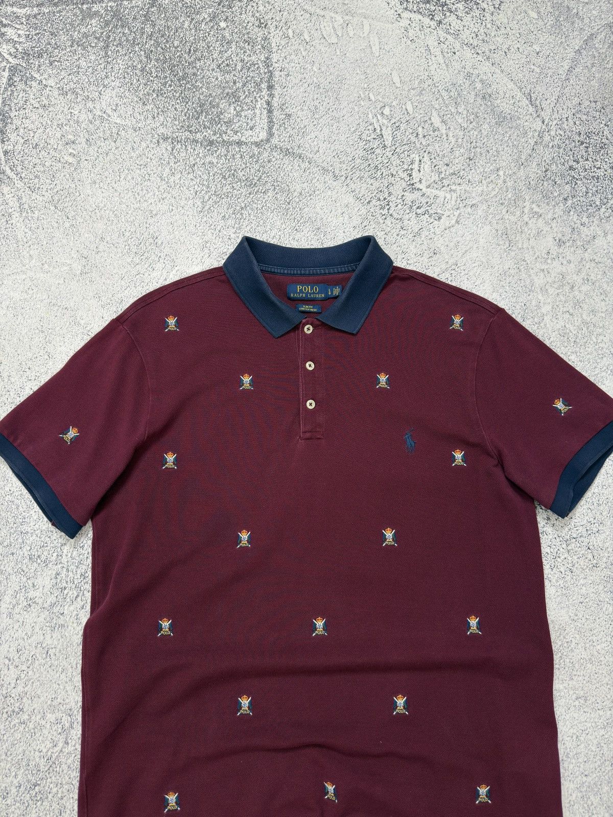 Polo Ralph Lauren POLO RALPH LAUREN MONOGRAM CREST POLO SHIRT CUSTOM SLIM FIT Size US L / EU 52-54 / 3 - 4 Thumbnail