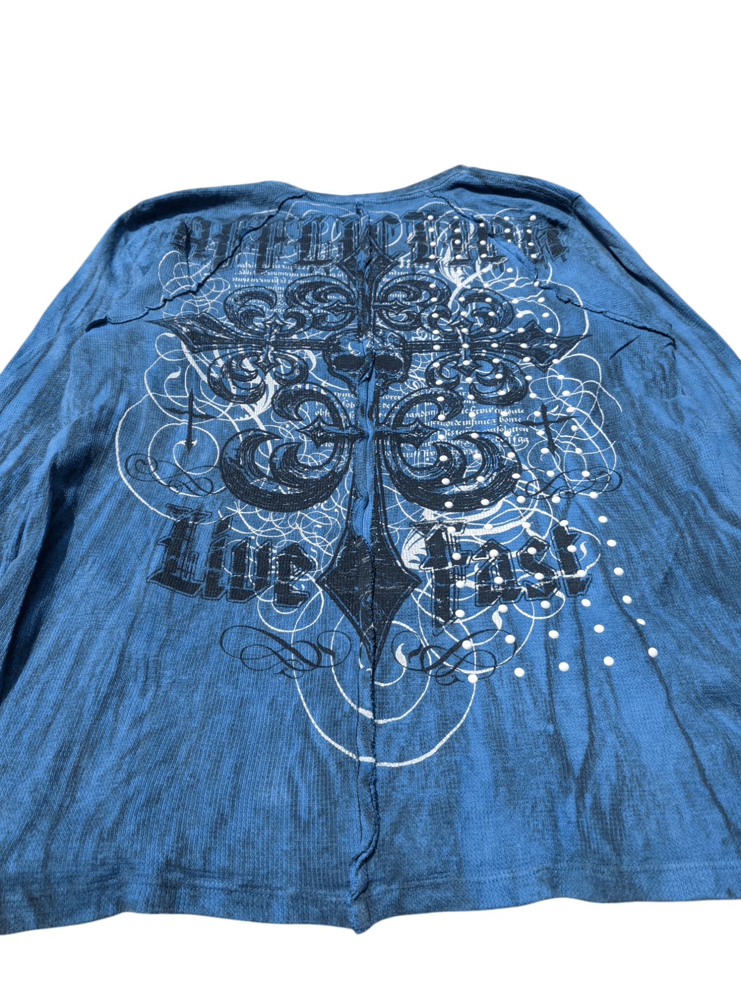 Affliction Affliction Skull Cross Waffle Knit Long Sleeve Size US L / EU 52-54 / 3 - 8 Thumbnail
