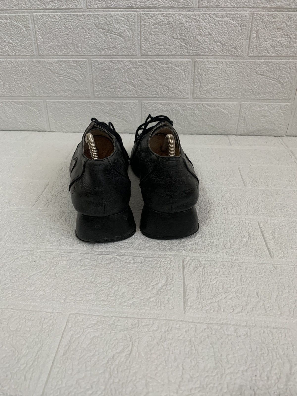 Leather × Vintage Rare Avant Garde Woman Heels Vintage Leather Shoes Y2K Style Size US 9.5 / IT 39.5 - 7 Thumbnail