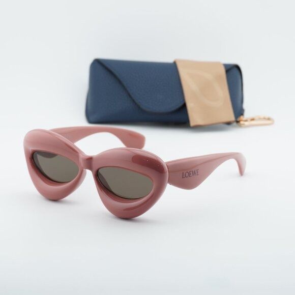 Loewe Loewe LW40097I 72E Sunglasses Shiny Pink Cat Eye Frame Size ONE SIZE - 10 Thumbnail